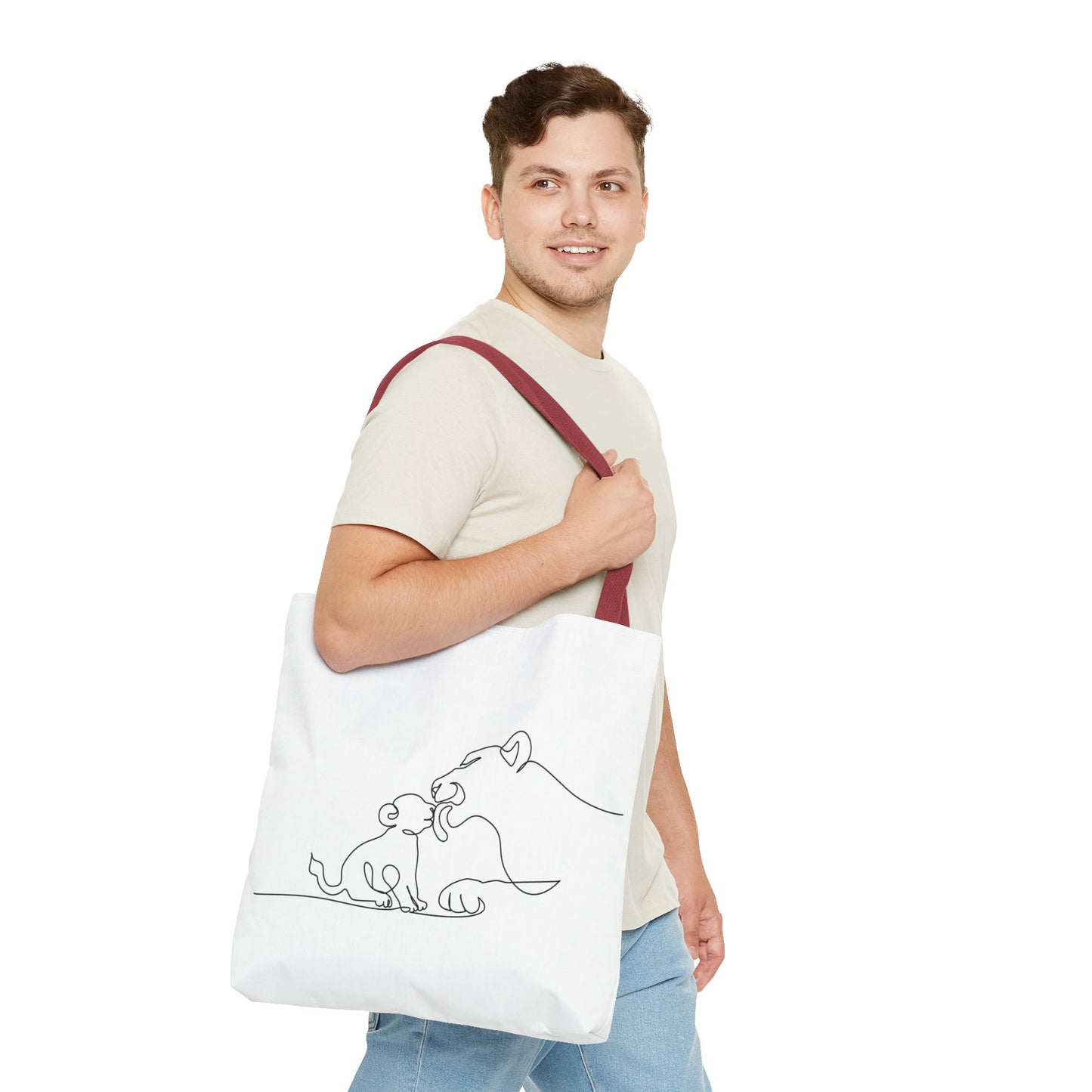 Lioness and Cub Tote Bag