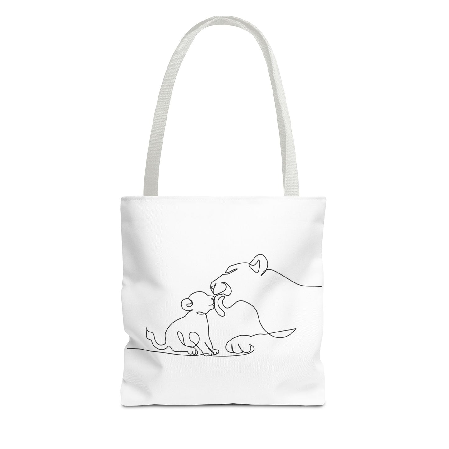 Lioness and Cub Tote Bag