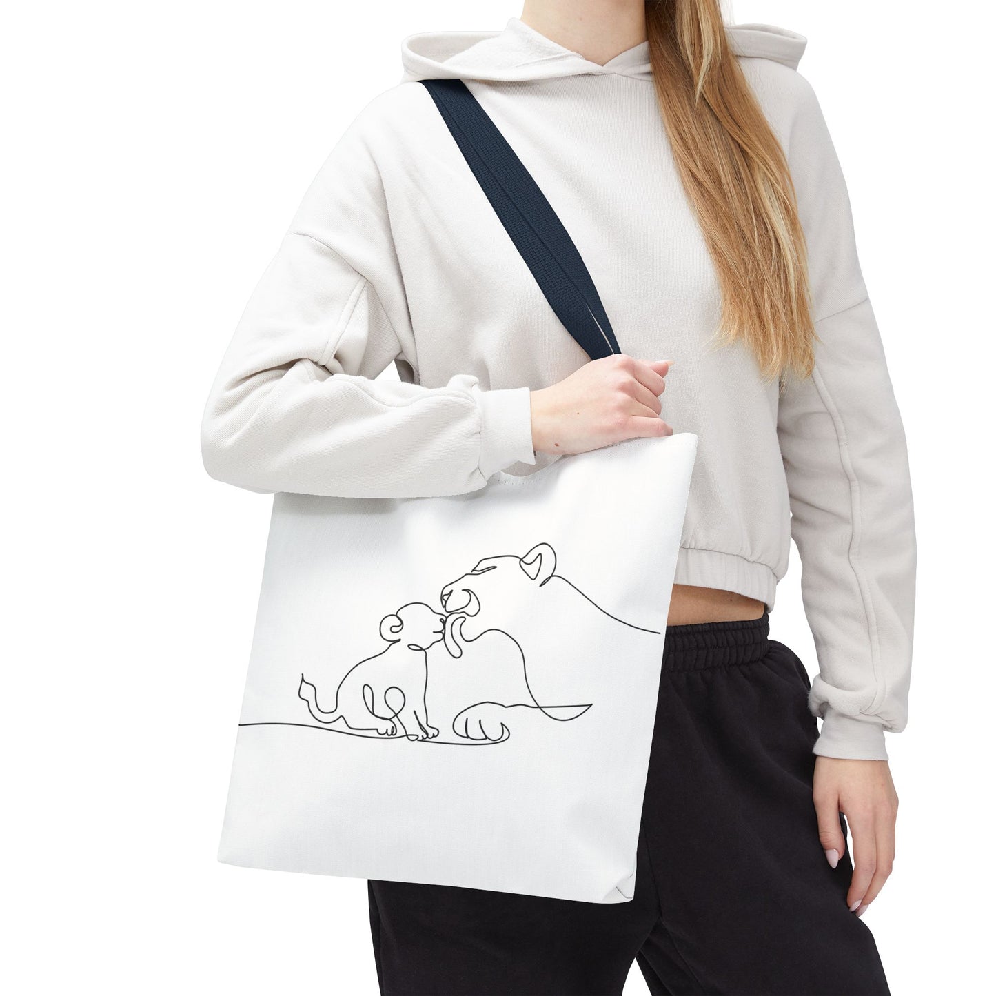 Lioness and Cub Tote Bag