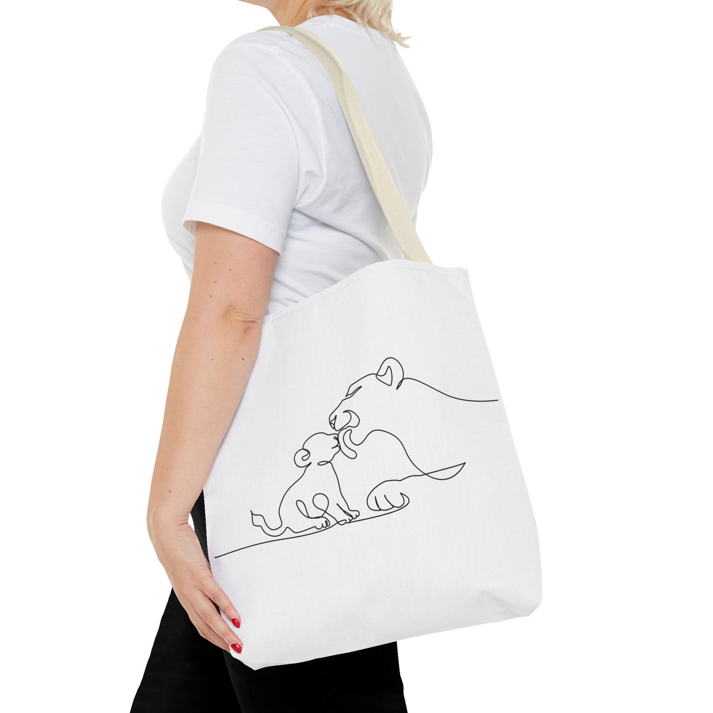 Lioness and Cub Tote Bag