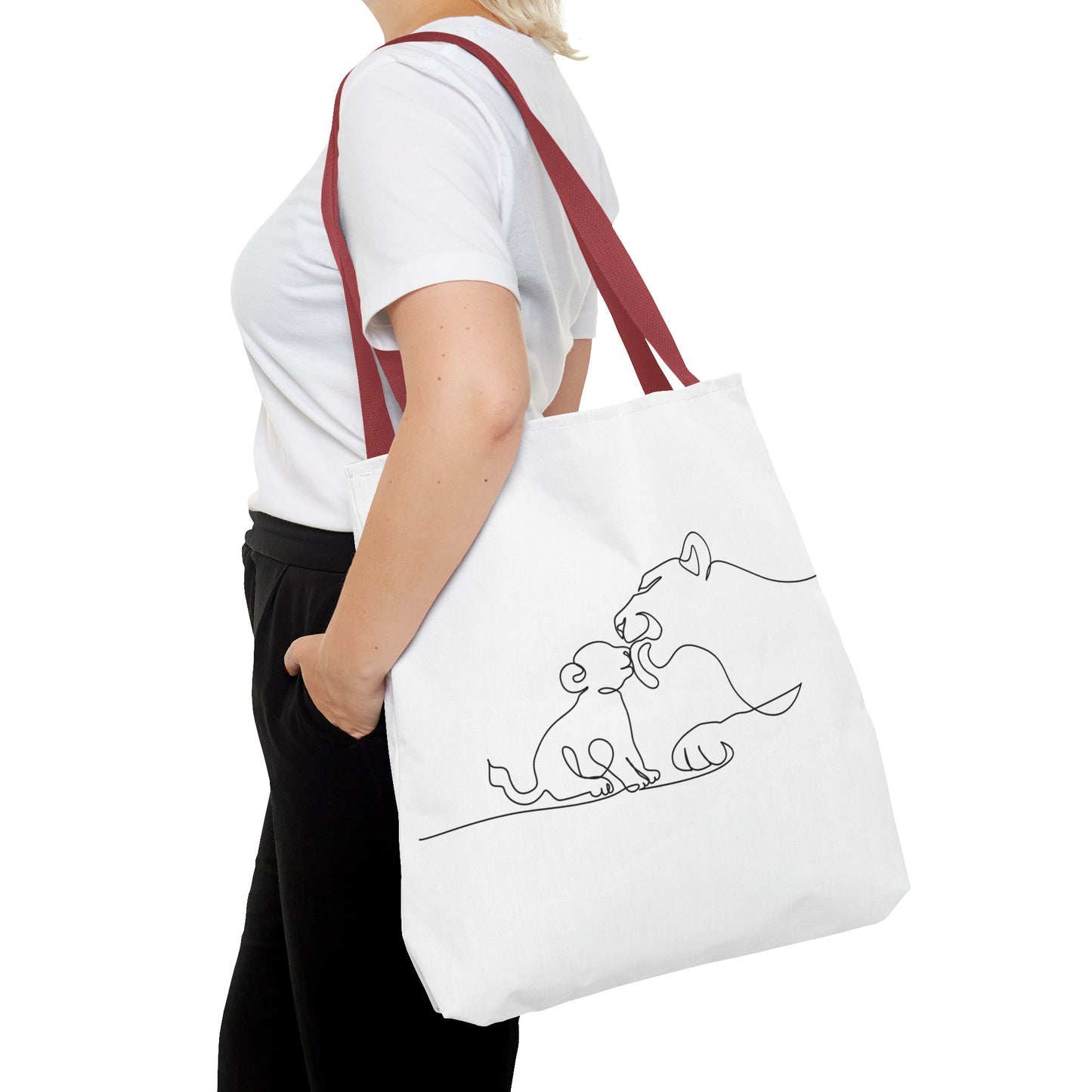 Lioness and Cub Tote Bag