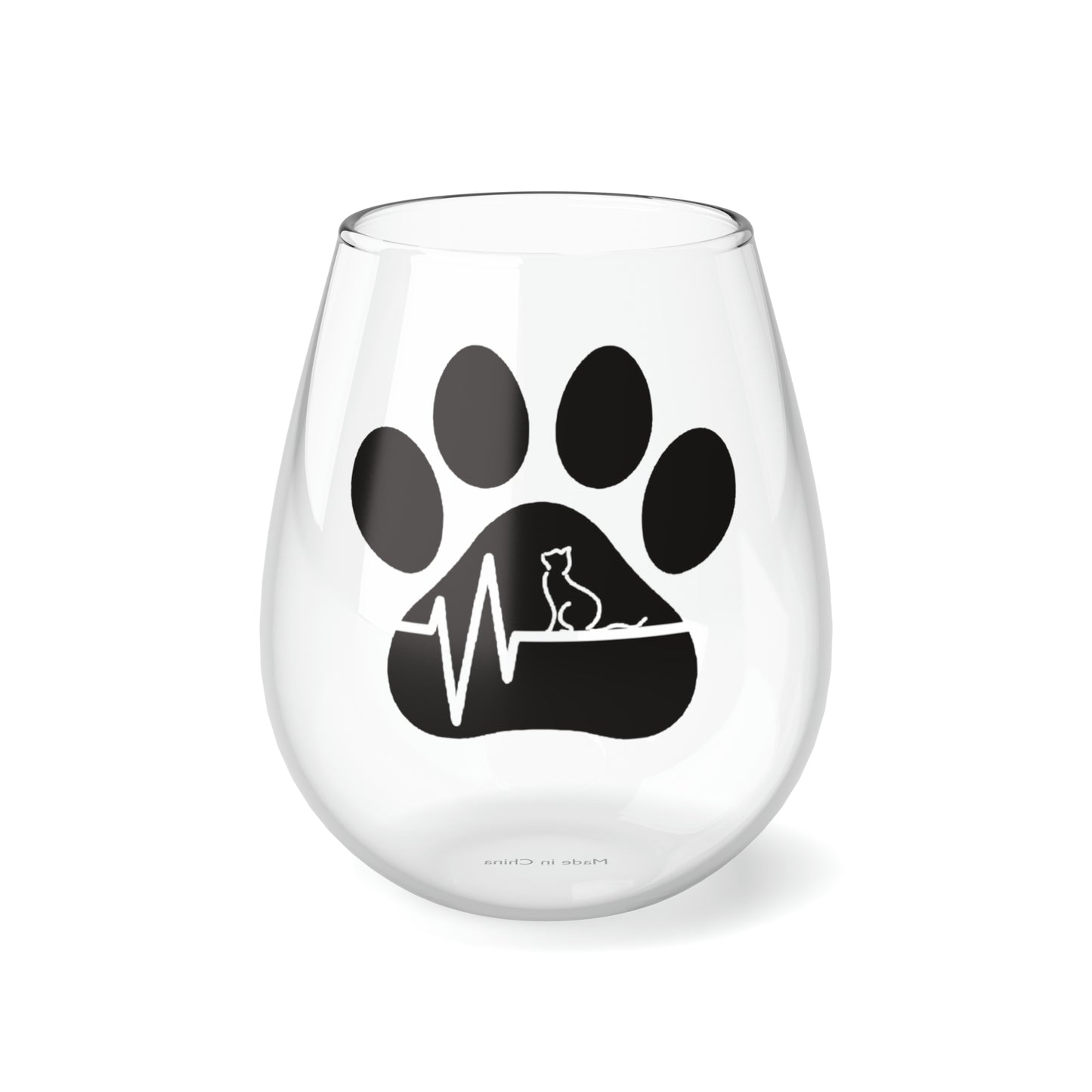 Cat Wine Glass