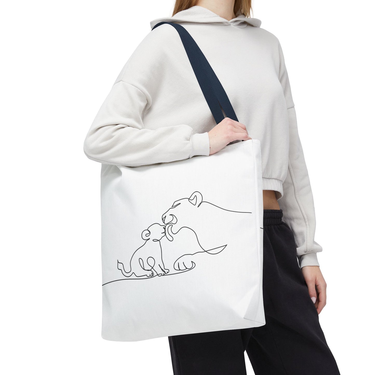 Lioness and Cub Tote Bag