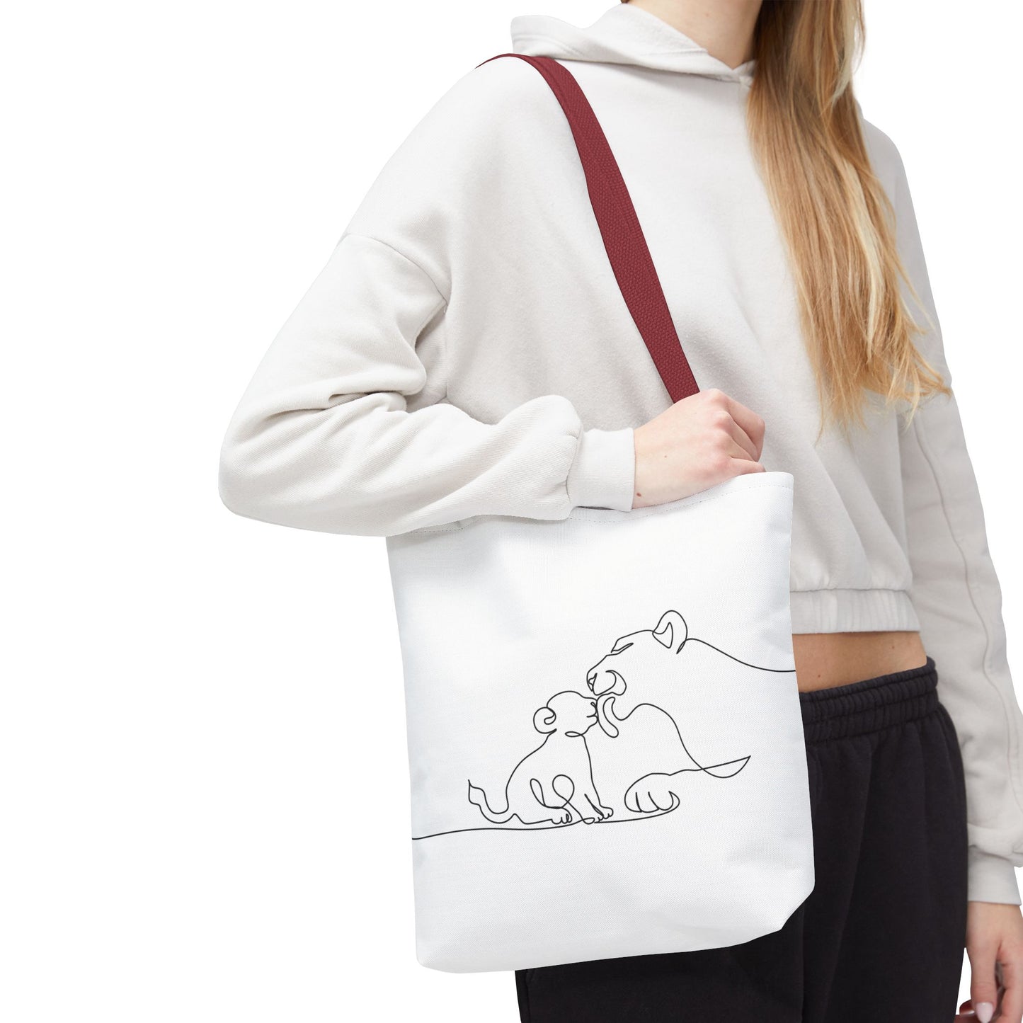 Lioness and Cub Tote Bag