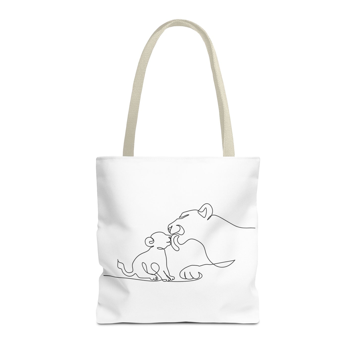 Lioness and Cub Tote Bag