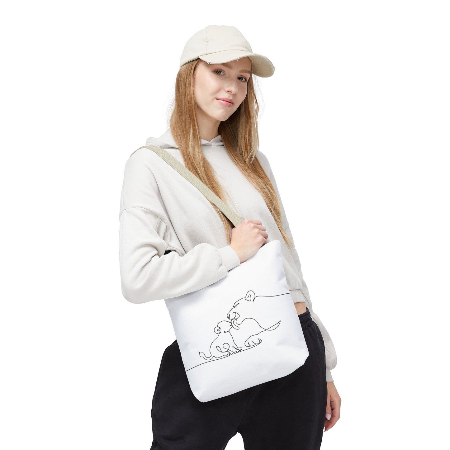 Lioness and Cub Tote Bag