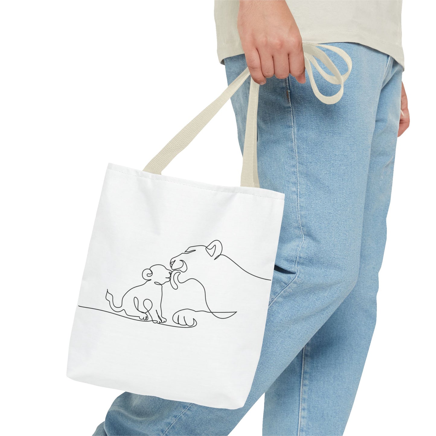 Lioness and Cub Tote Bag