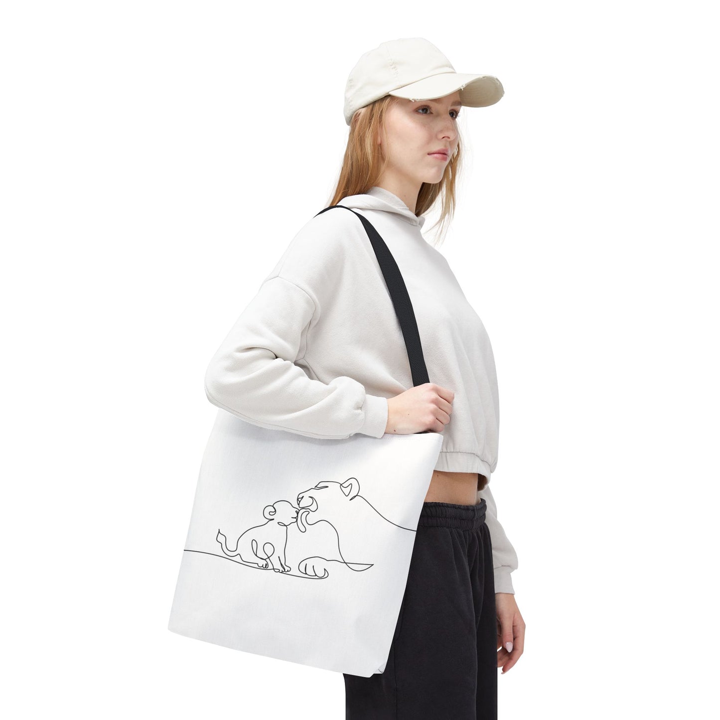 Lioness and Cub Tote Bag
