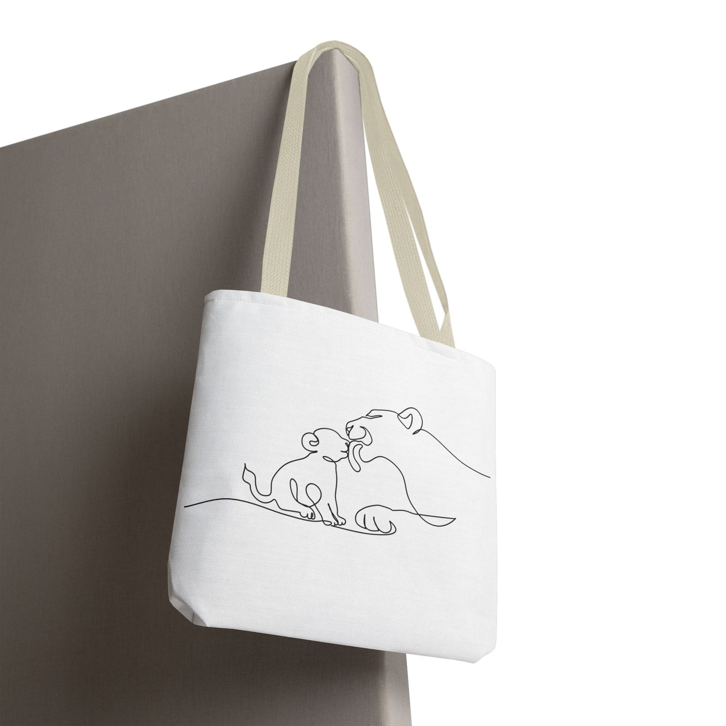Lioness and Cub Tote Bag