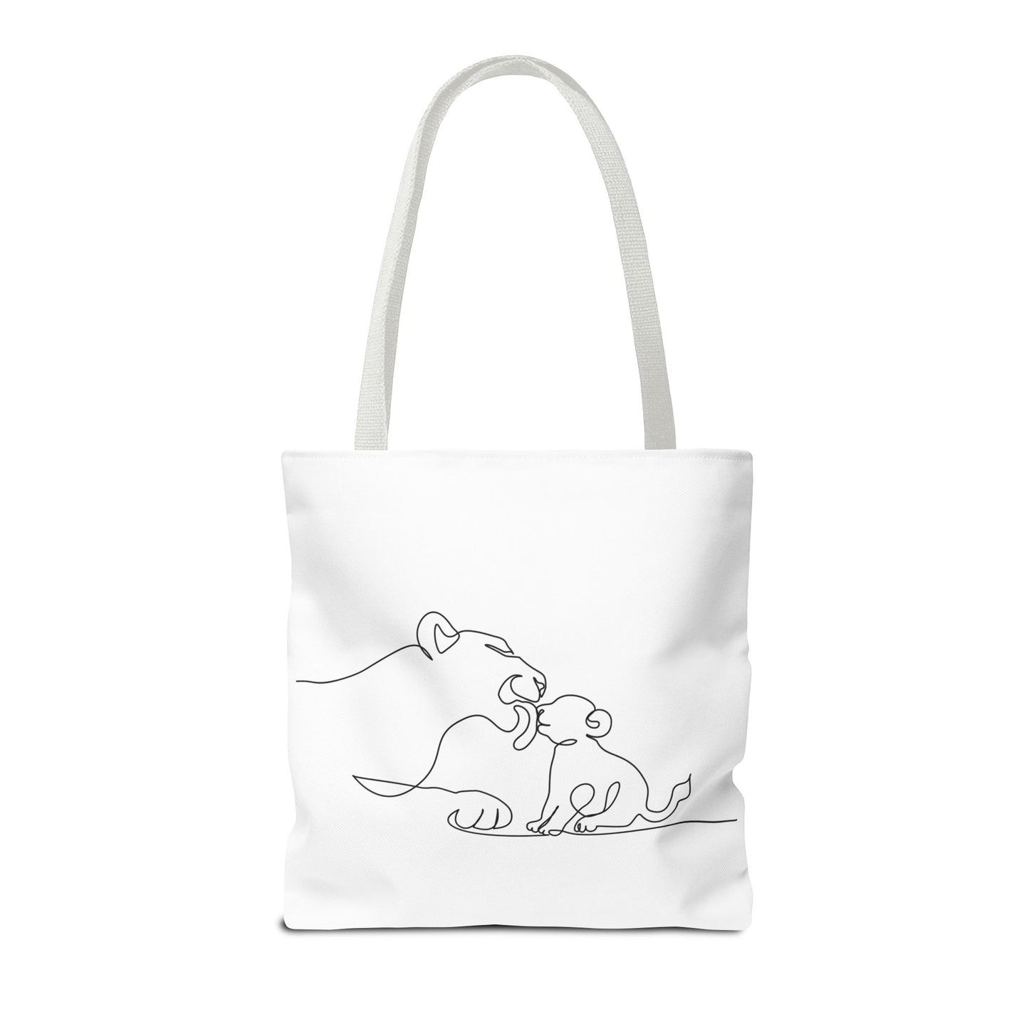 Lioness and Cub Tote Bag