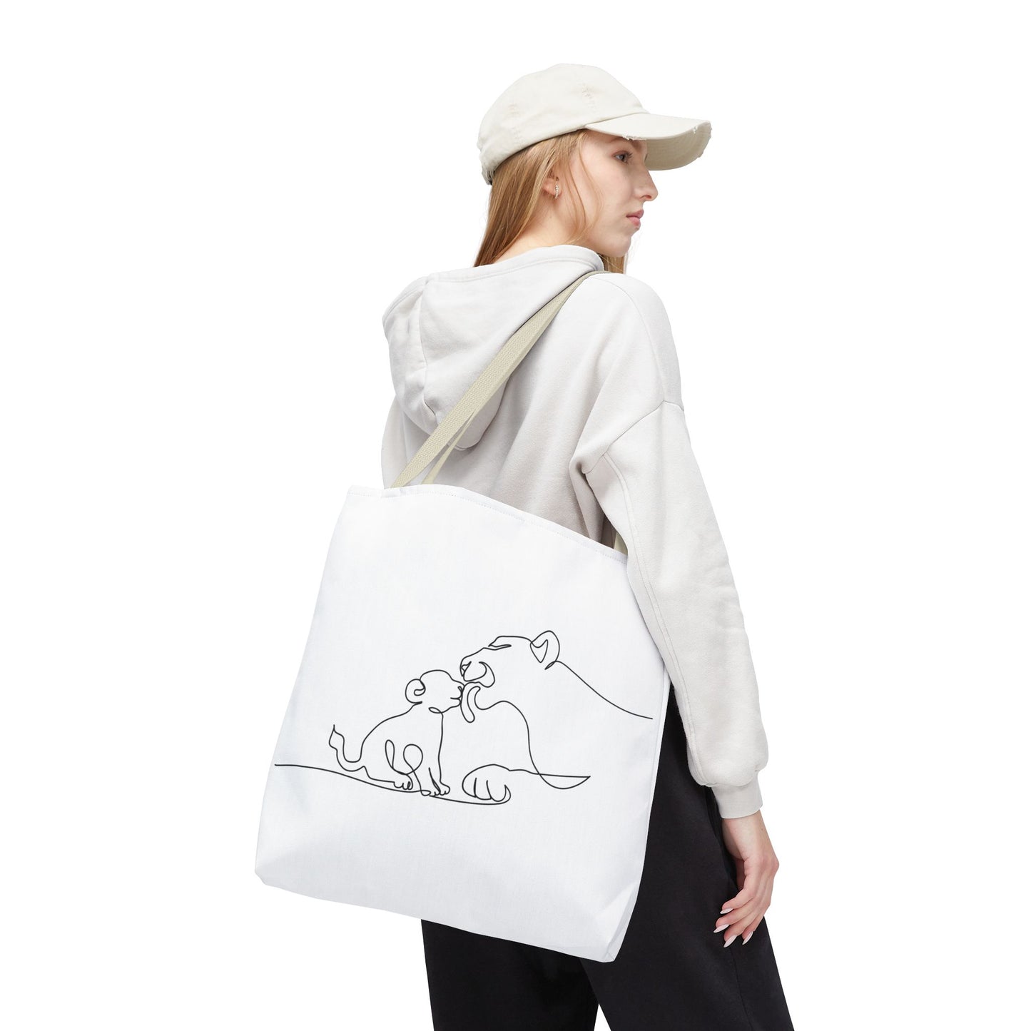 Lioness and Cub Tote Bag