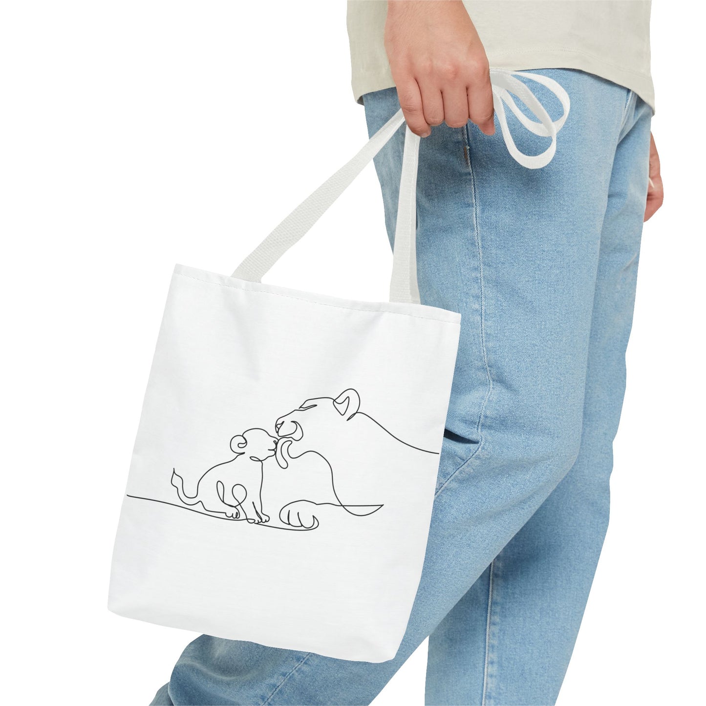 Lioness and Cub Tote Bag