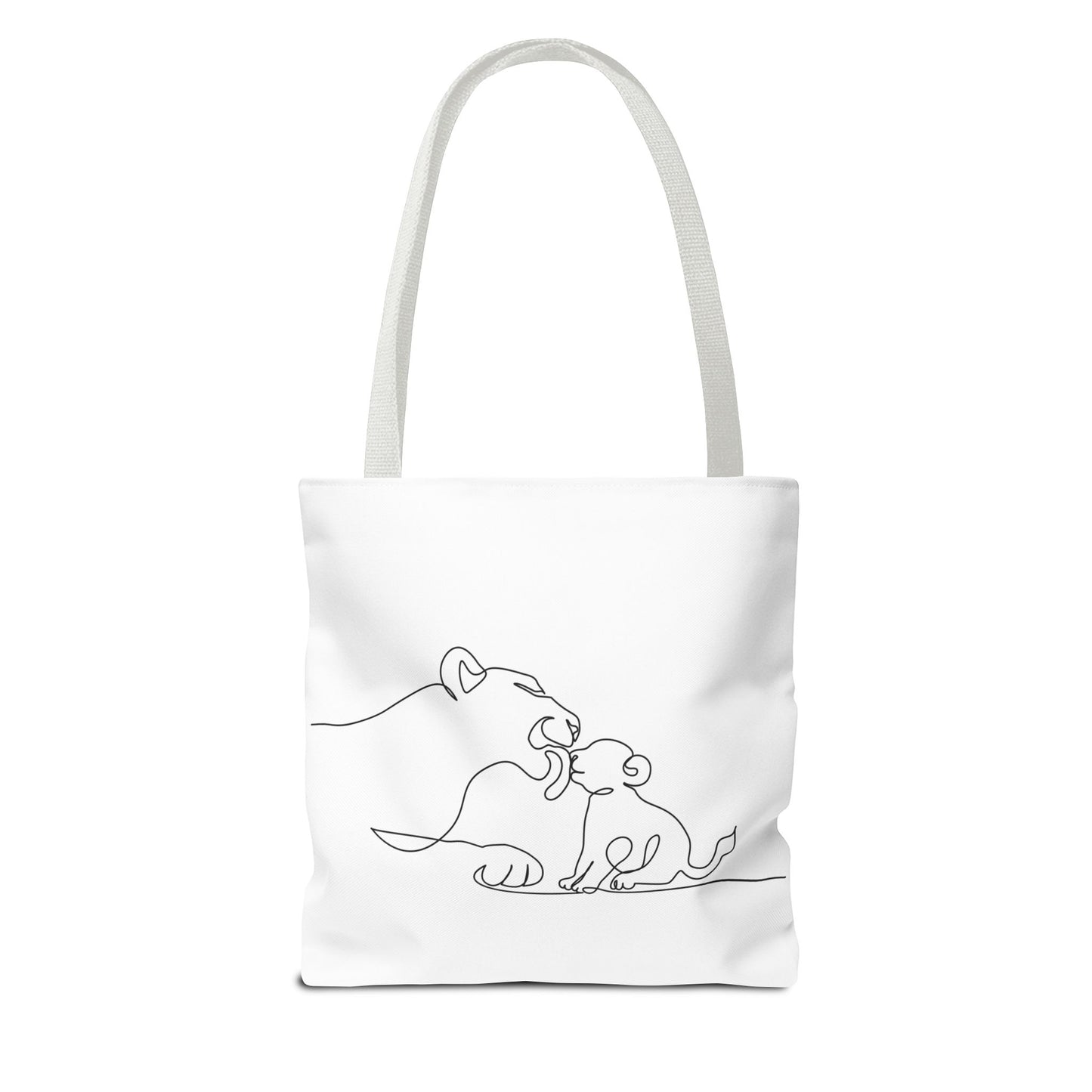 Lioness and Cub Tote Bag