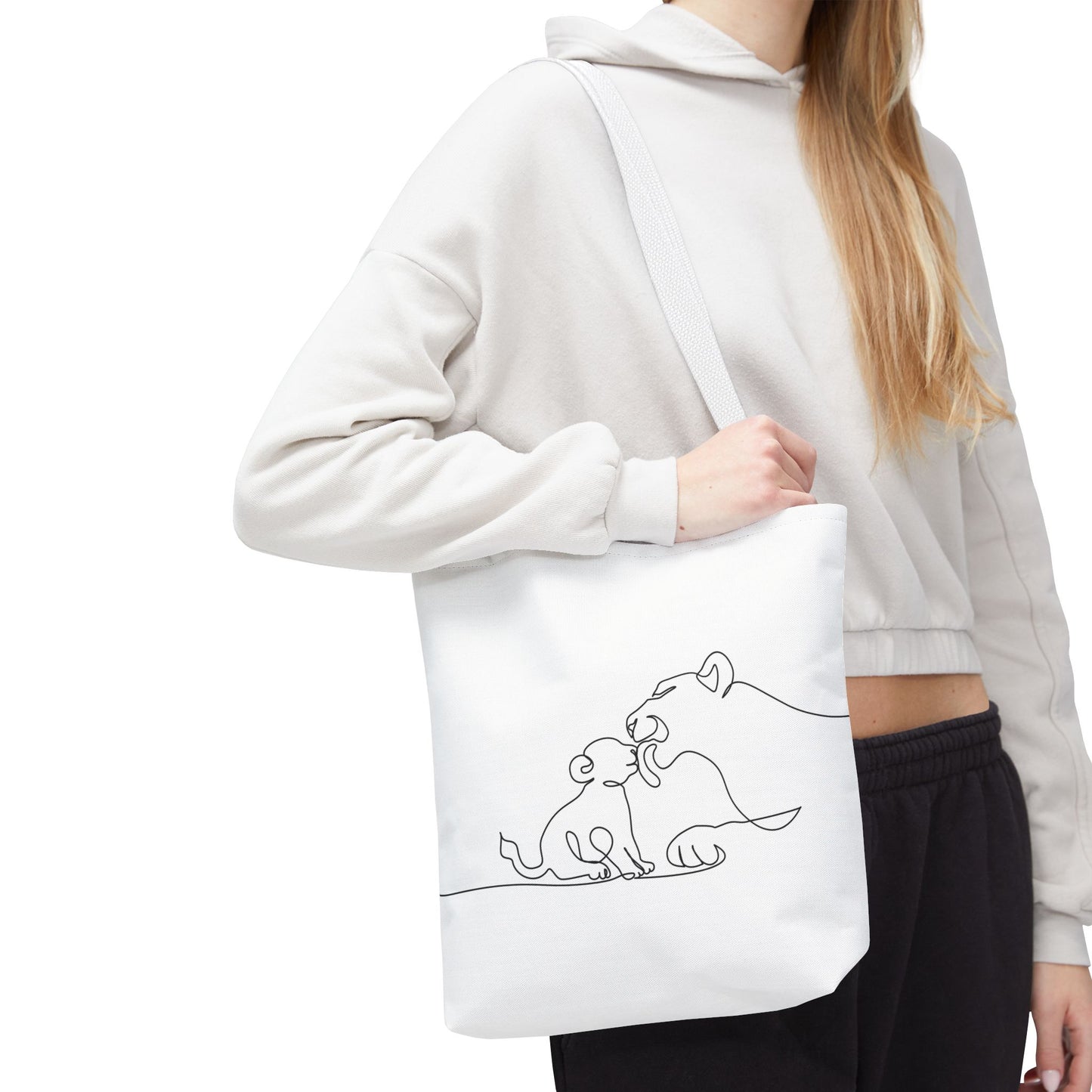 Lioness and Cub Tote Bag