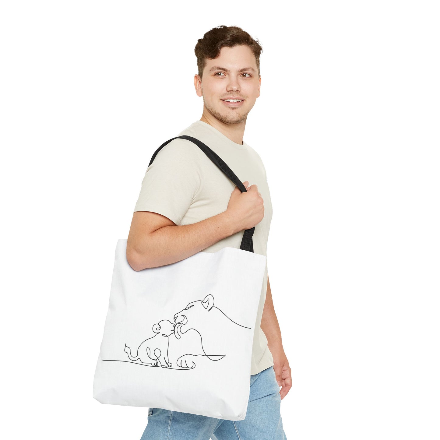 Lioness and Cub Tote Bag