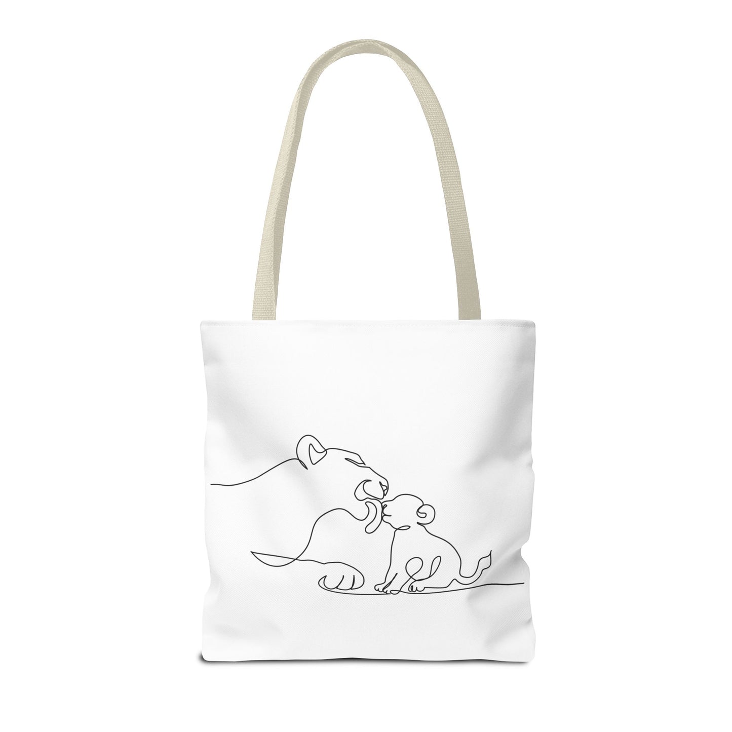 Lioness and Cub Tote Bag