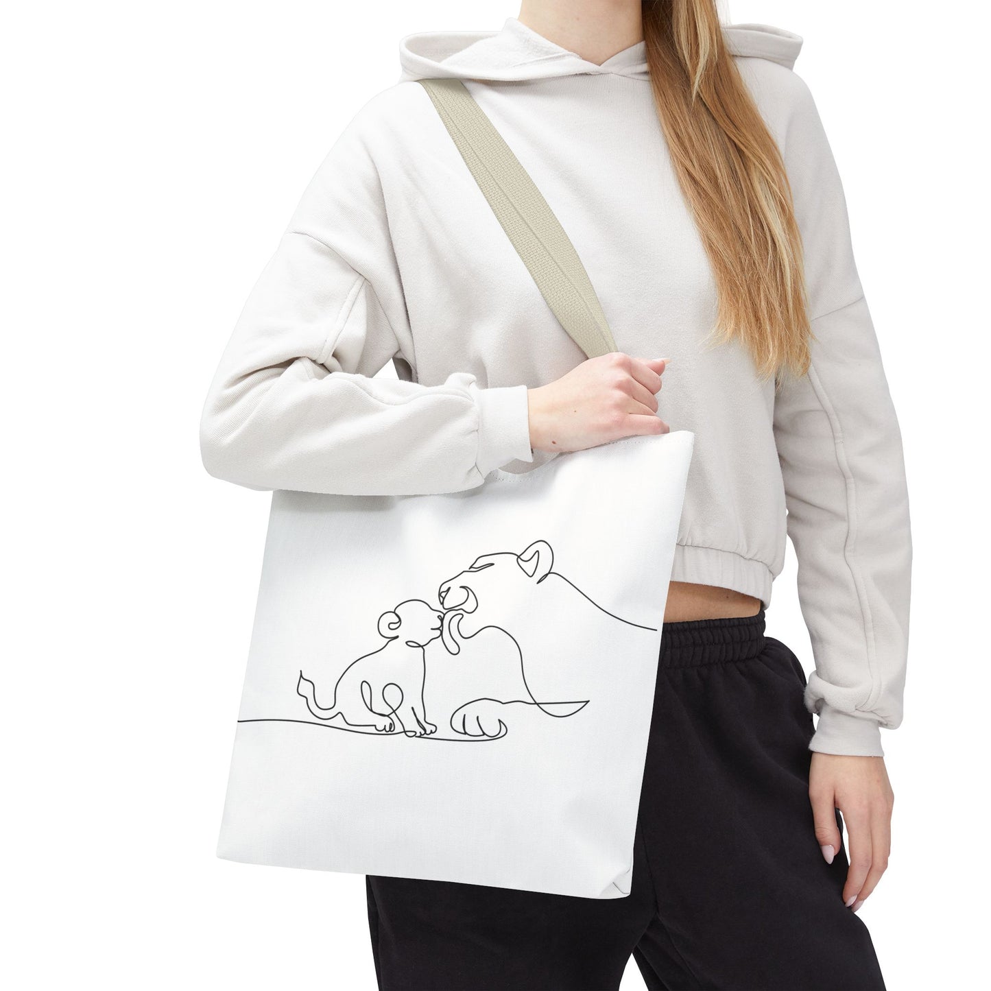 Lioness and Cub Tote Bag