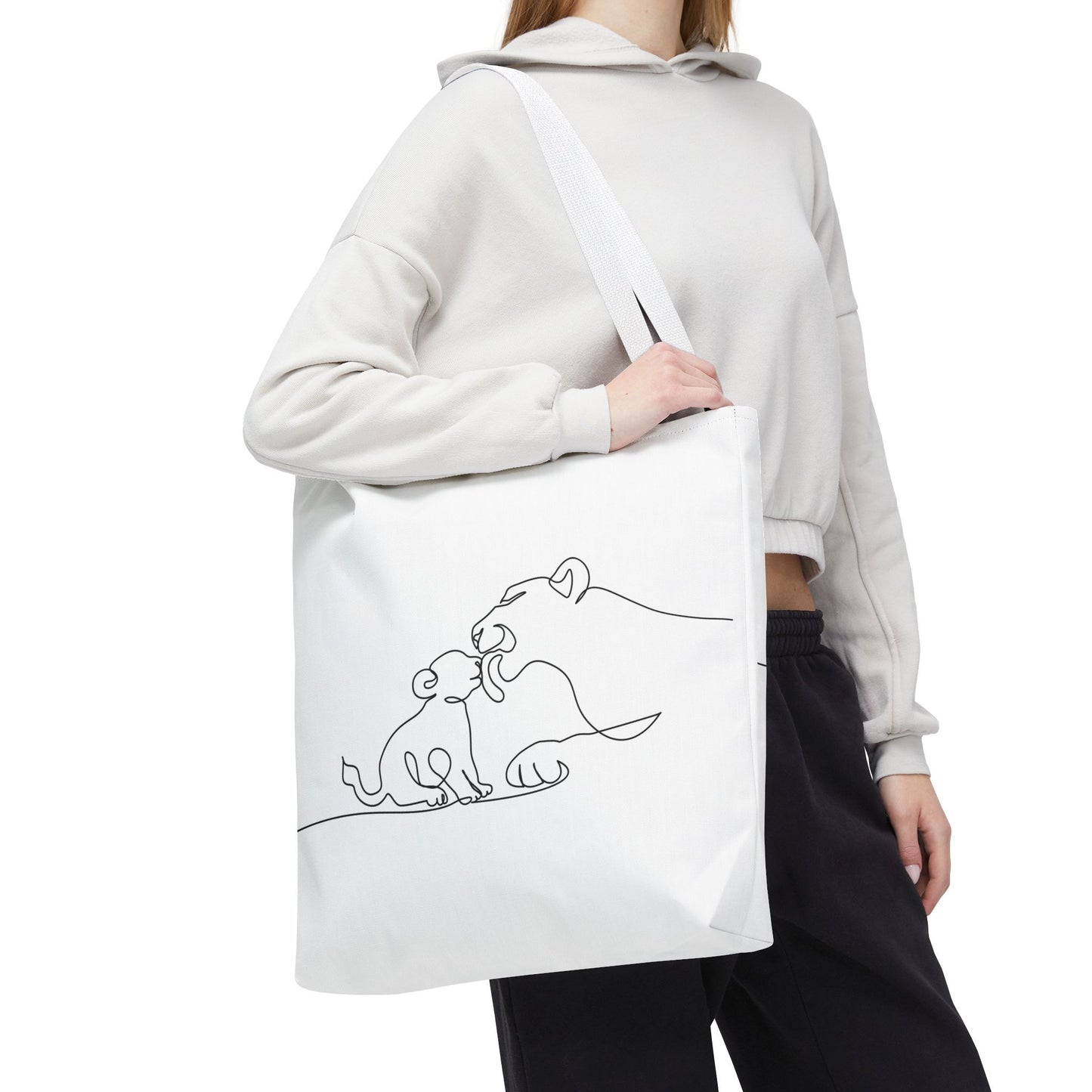 Lioness and Cub Tote Bag