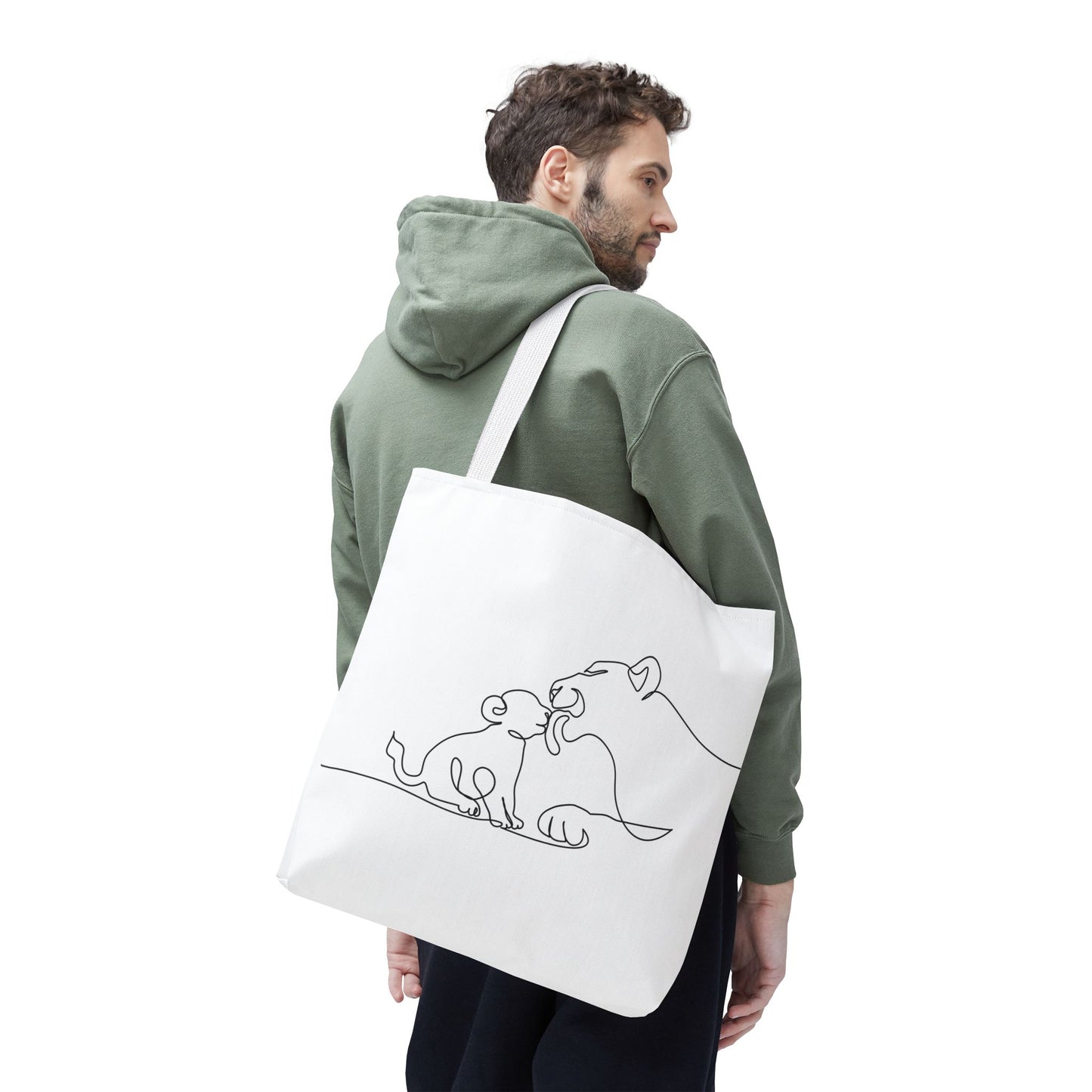 Lioness and Cub Tote Bag