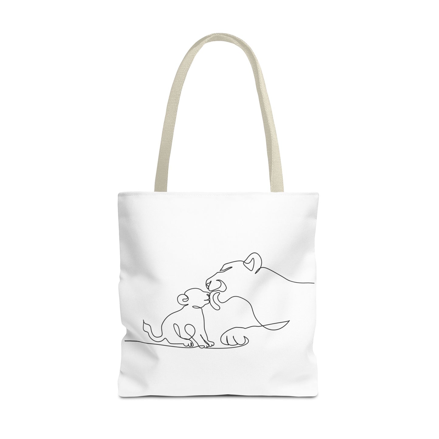 Lioness and Cub Tote Bag