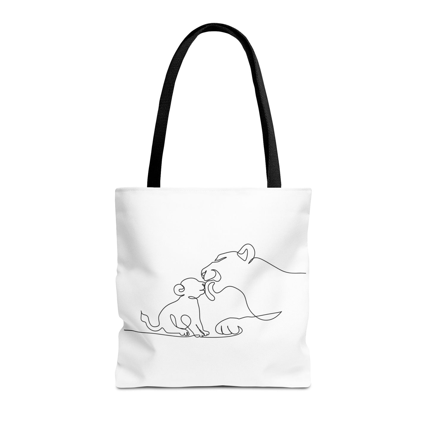 Lioness and Cub Tote Bag