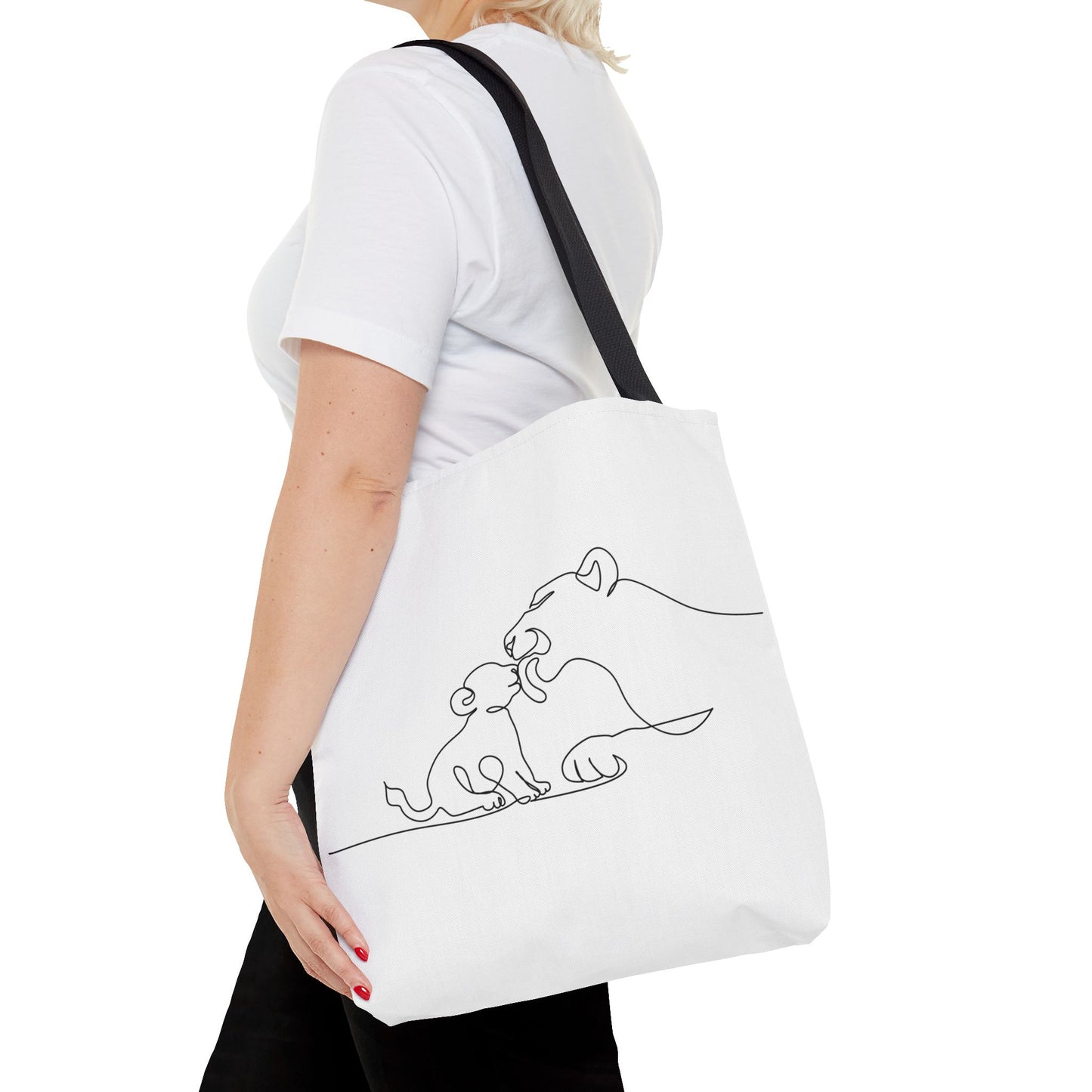 Lioness and Cub Tote Bag