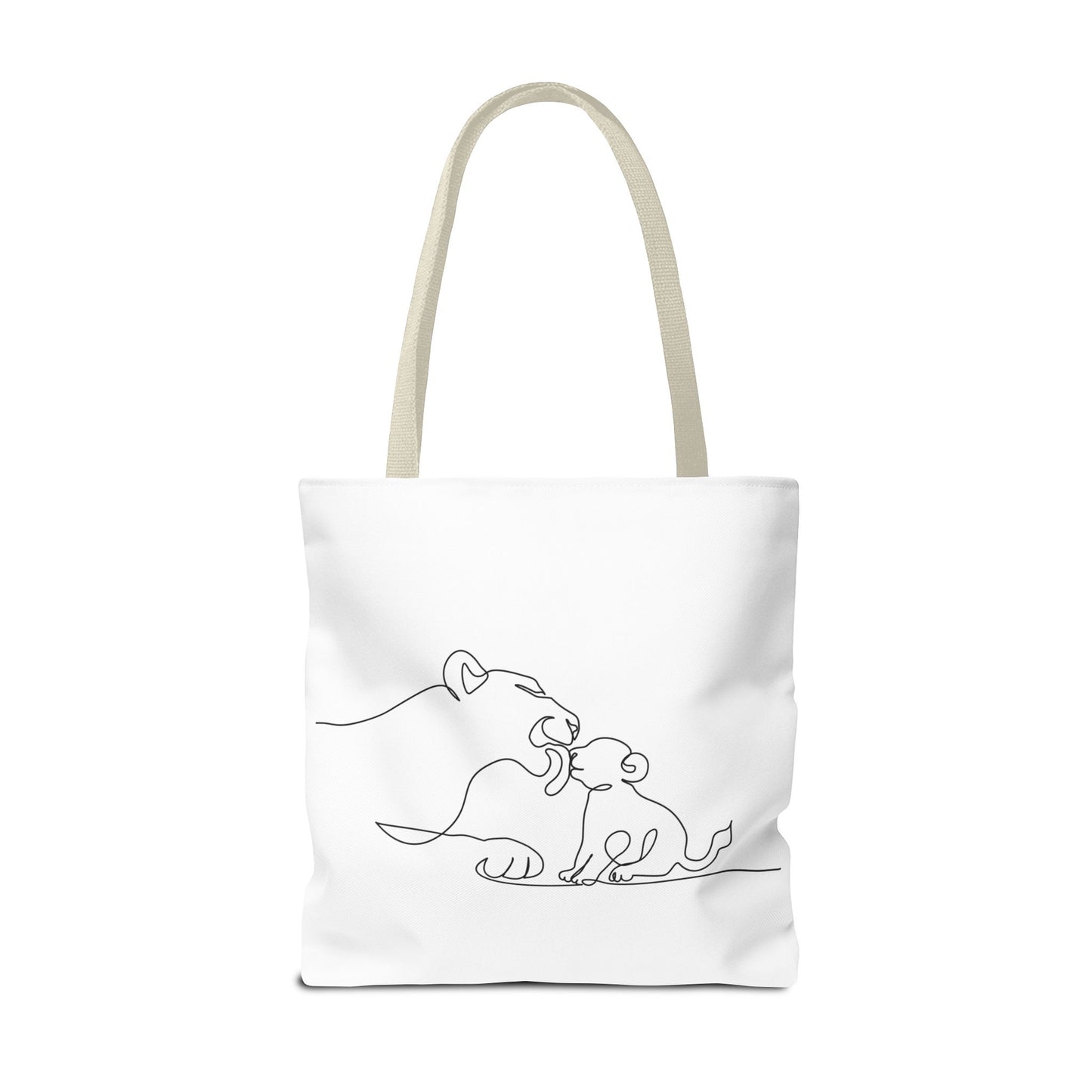 Lioness and Cub Tote Bag