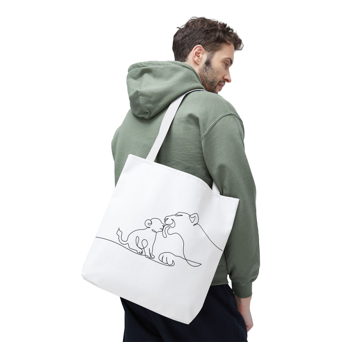 Lioness and Cub Tote Bag