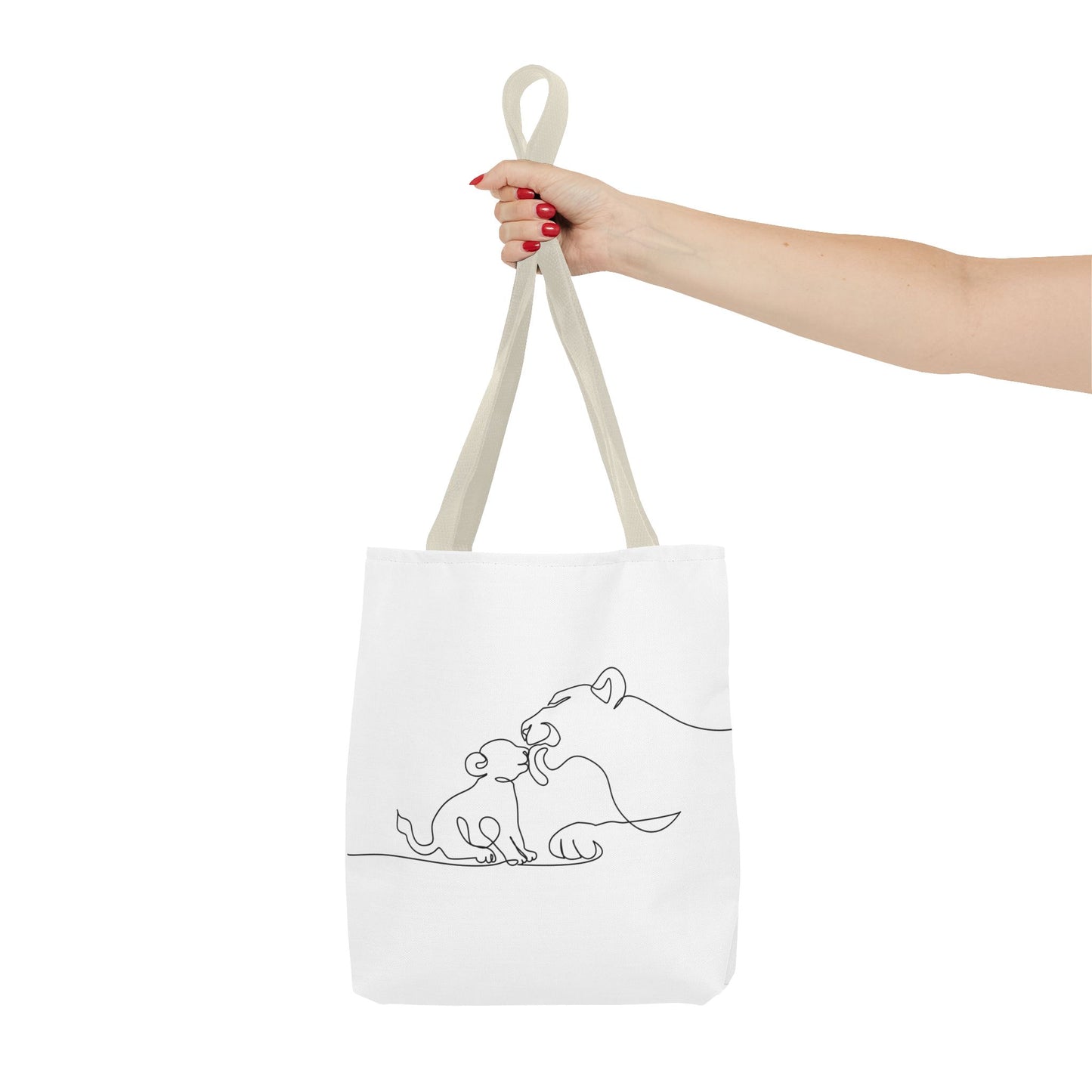 Lioness and Cub Tote Bag