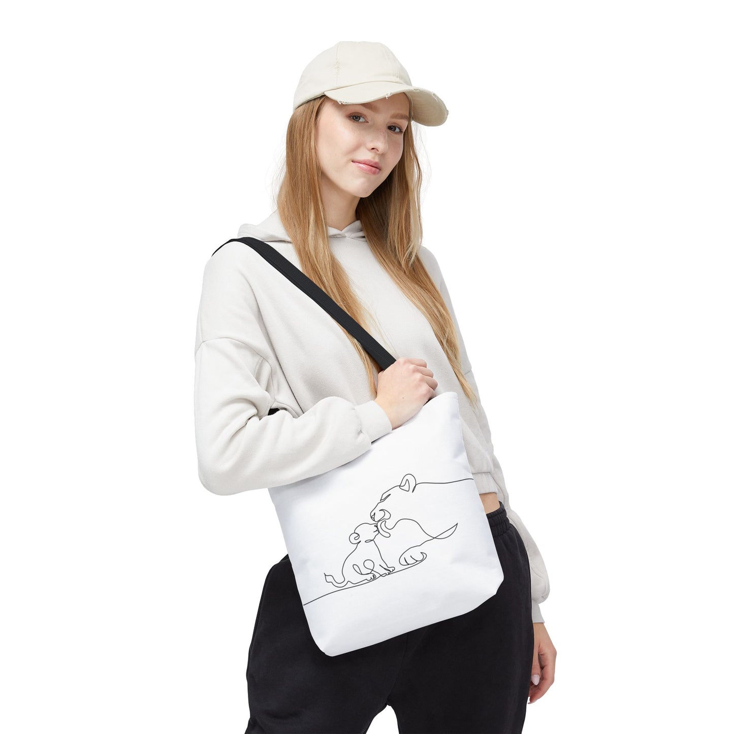 Lioness and Cub Tote Bag