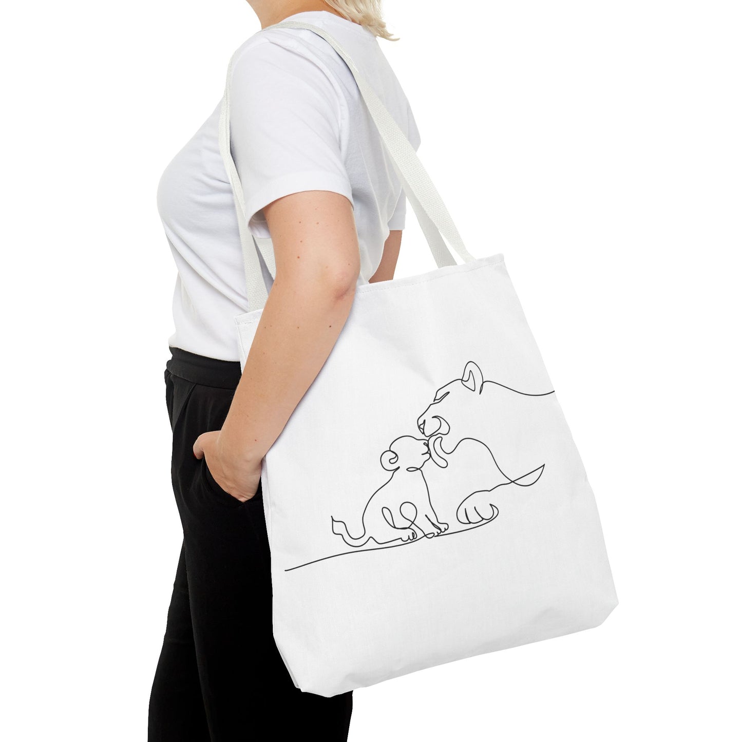 Lioness and Cub Tote Bag