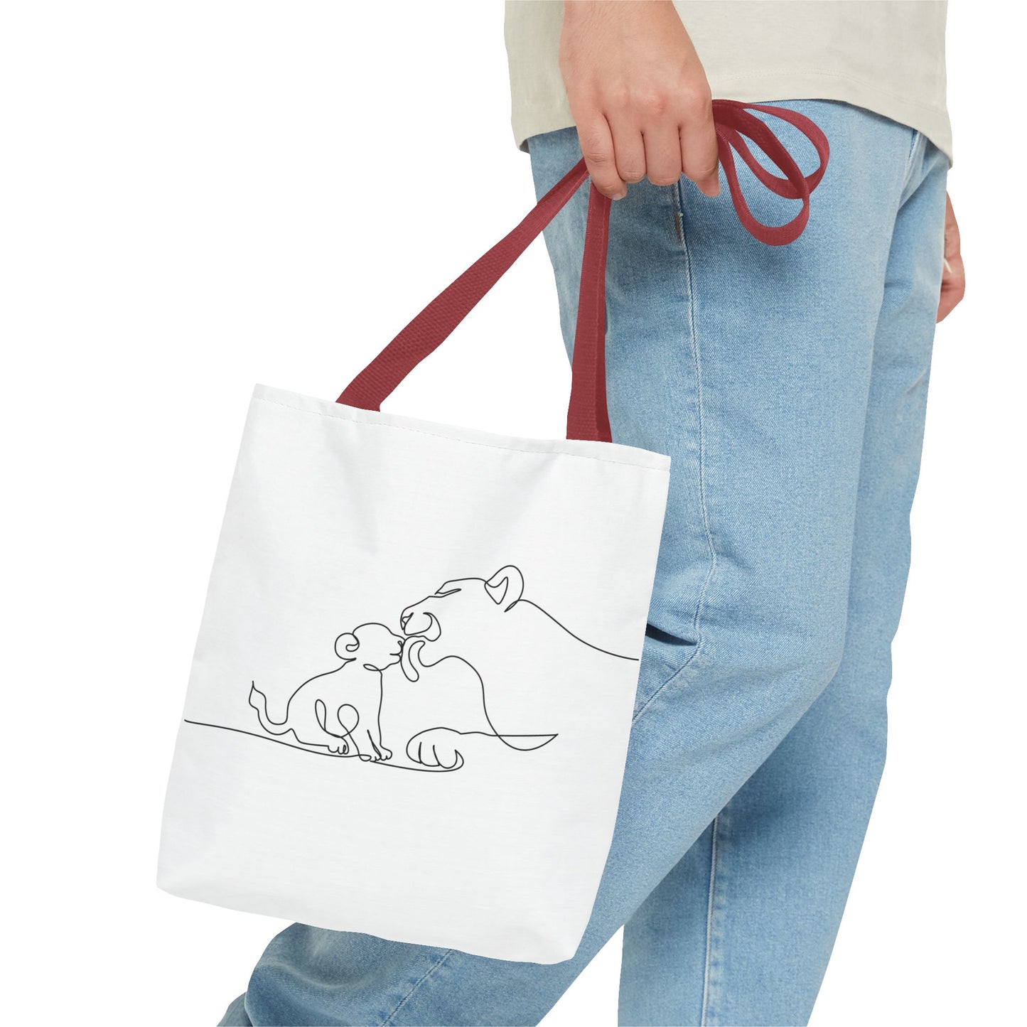 Lioness and Cub Tote Bag