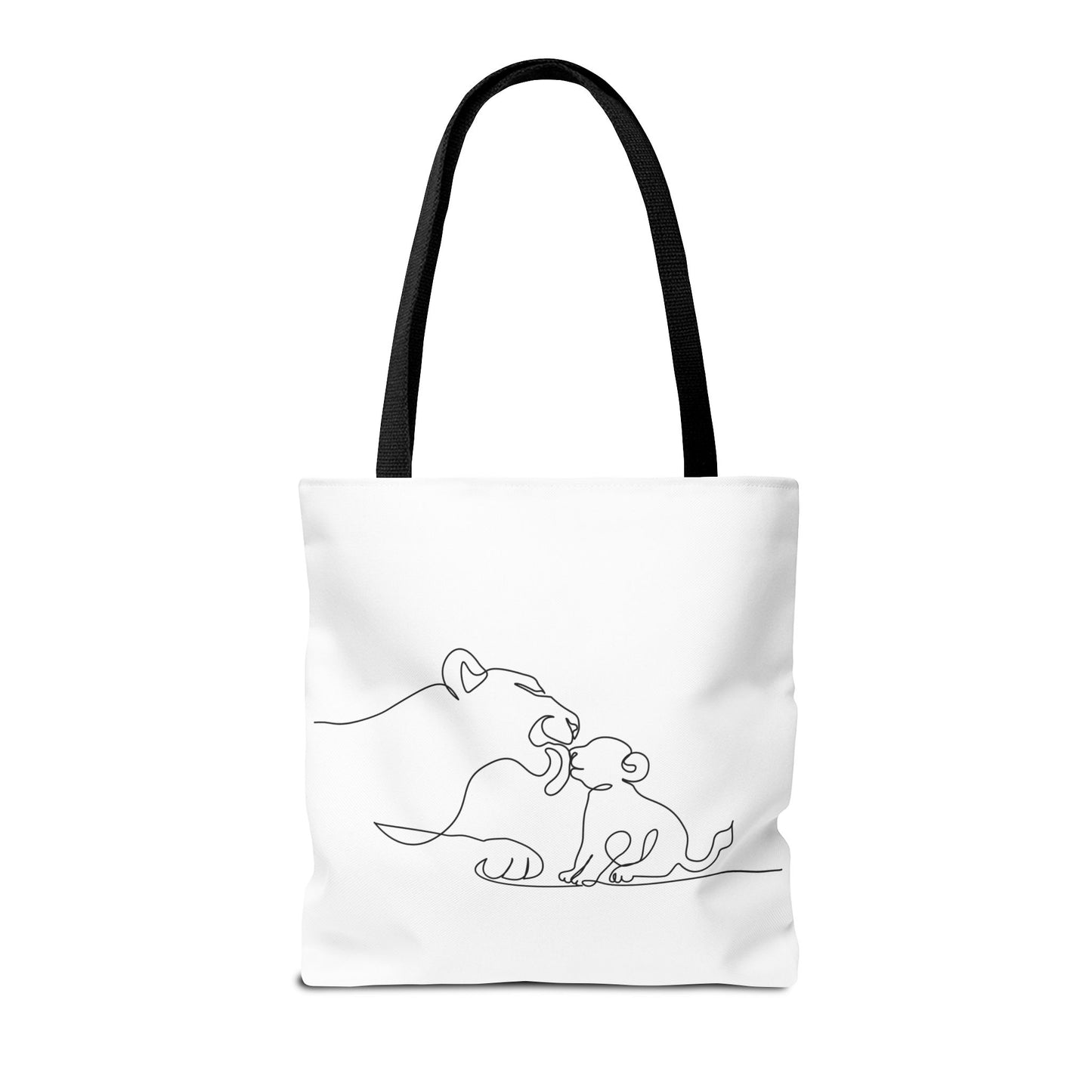 Lioness and Cub Tote Bag