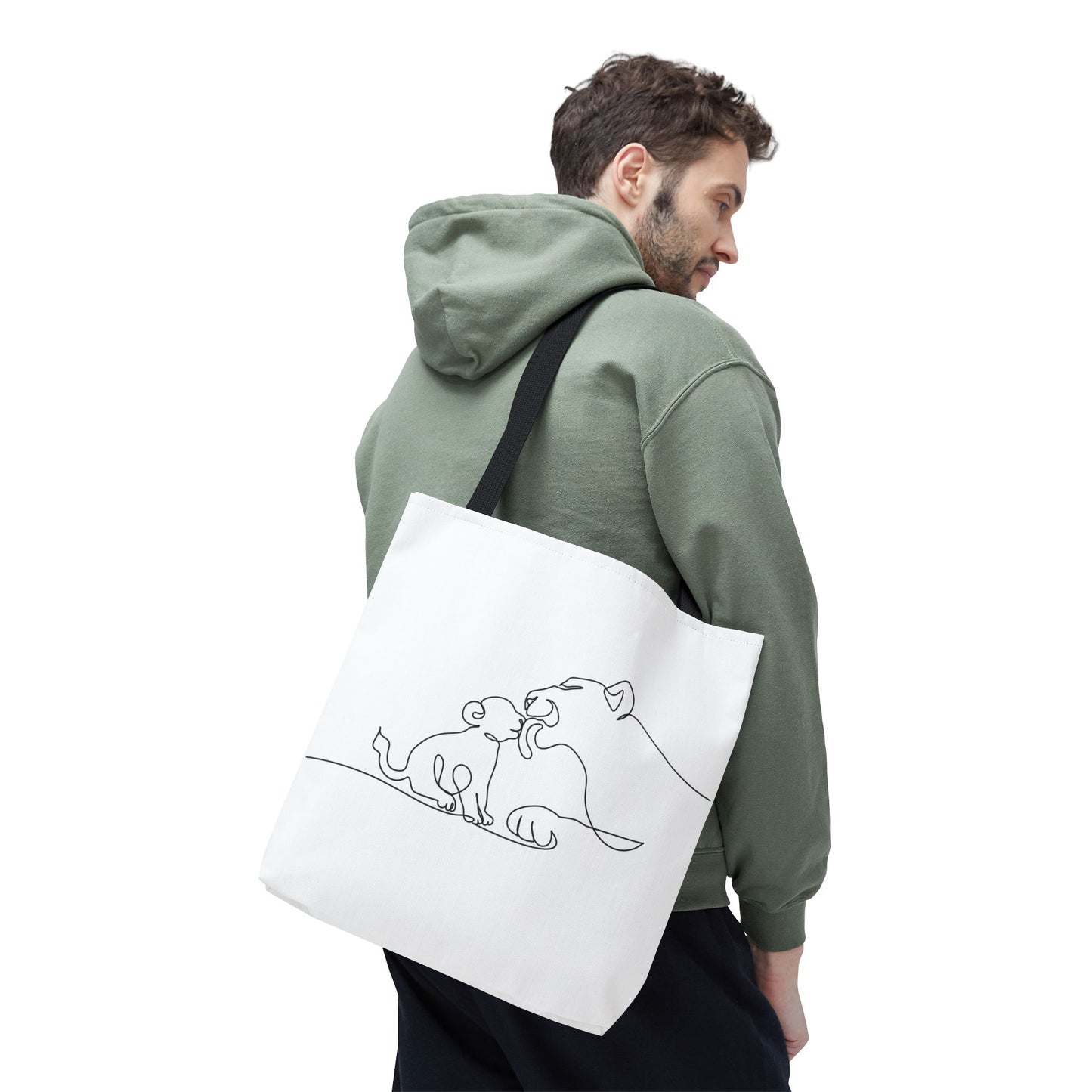 Lioness and Cub Tote Bag
