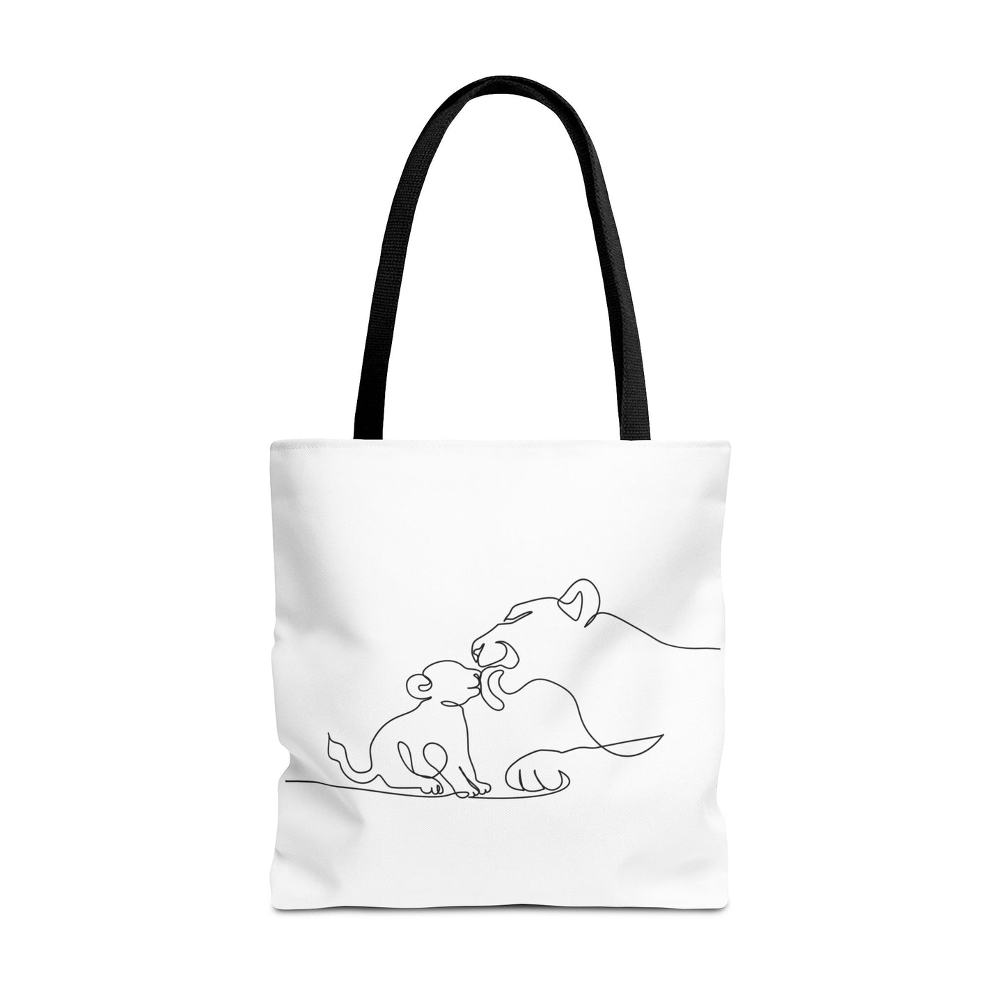 Lioness and Cub Tote Bag