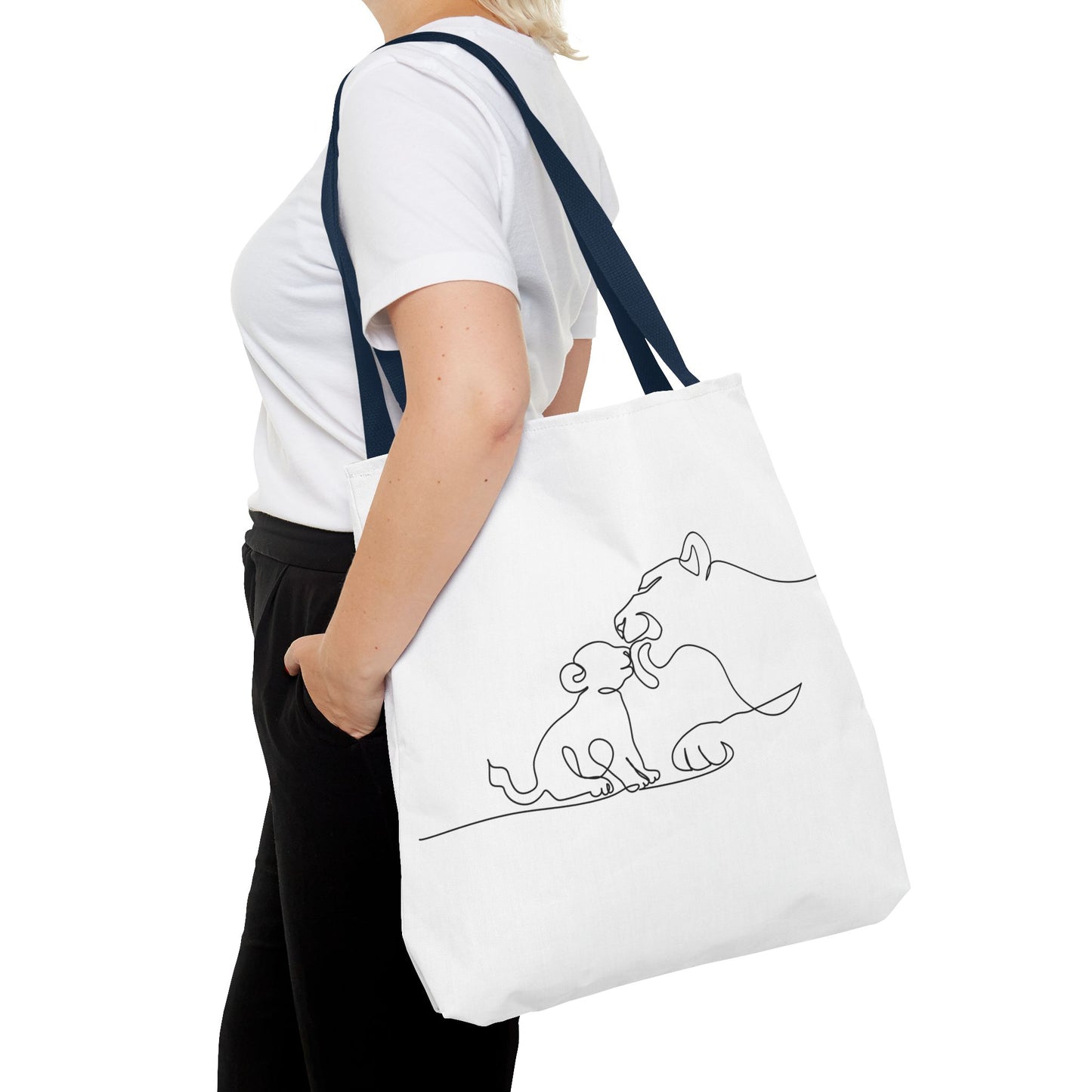 Lioness and Cub Tote Bag