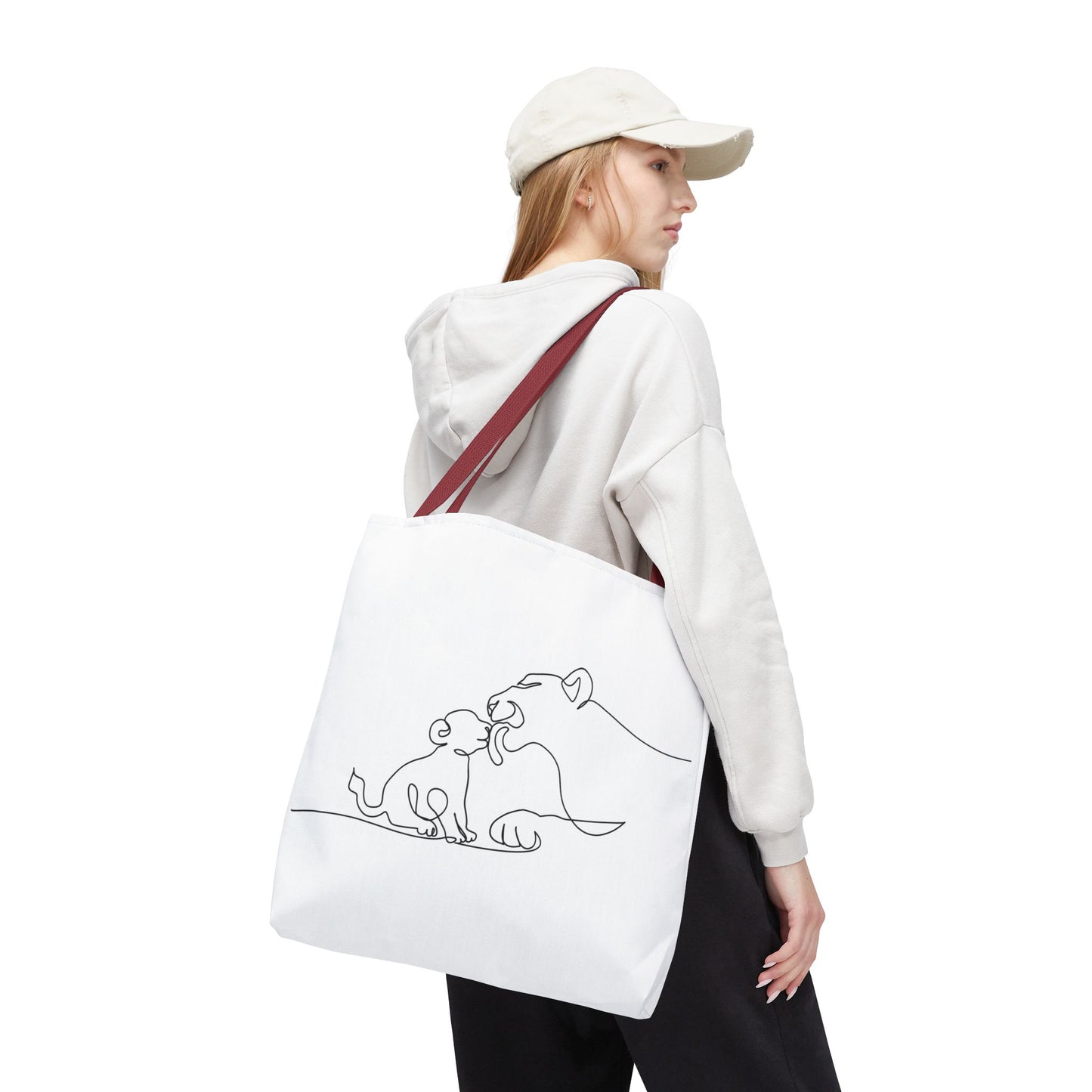 Lioness and Cub Tote Bag
