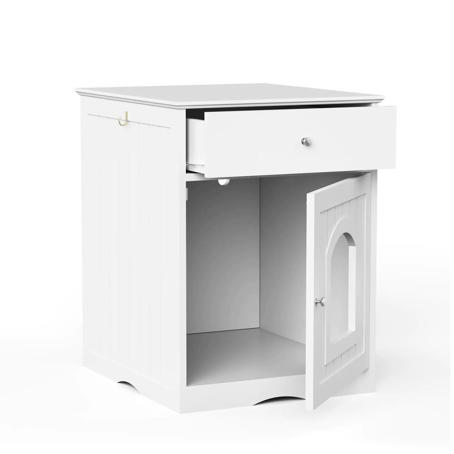 Wooden Pet House Cat Litter Box Enclosure