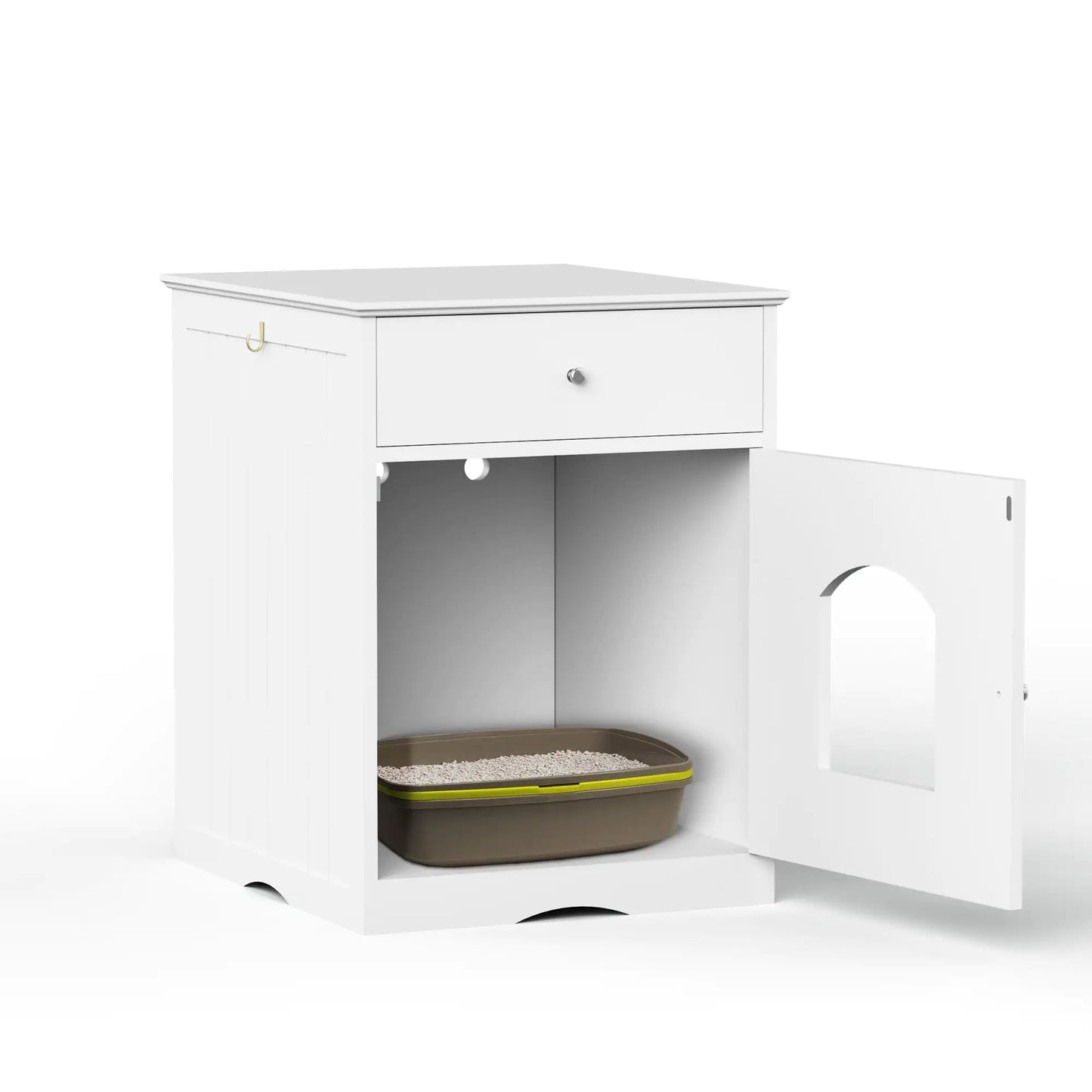 Wooden Pet House Cat Litter Box Enclosure