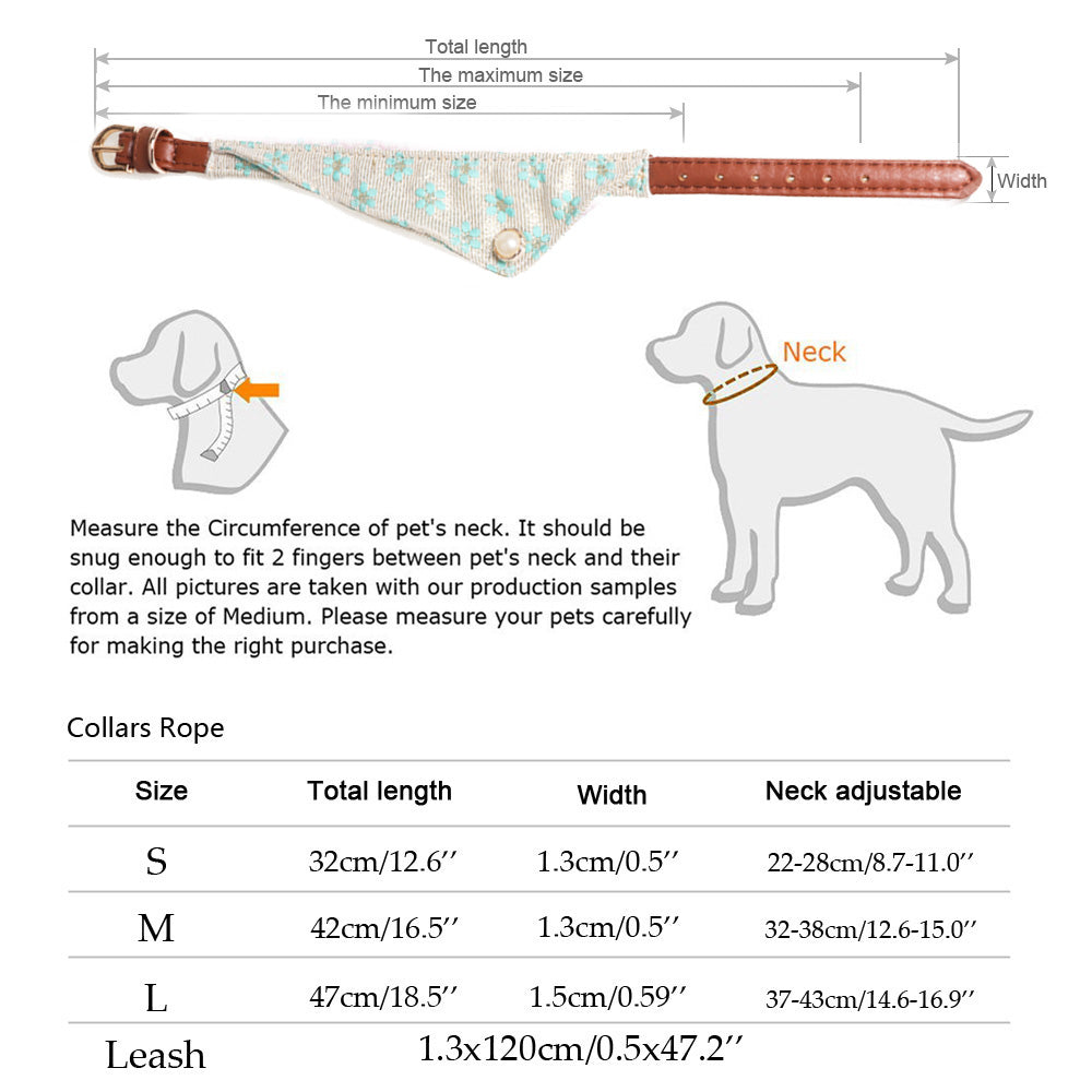 Dog Collar and Leash Set