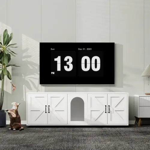 Modern Cat Litter Box Bench