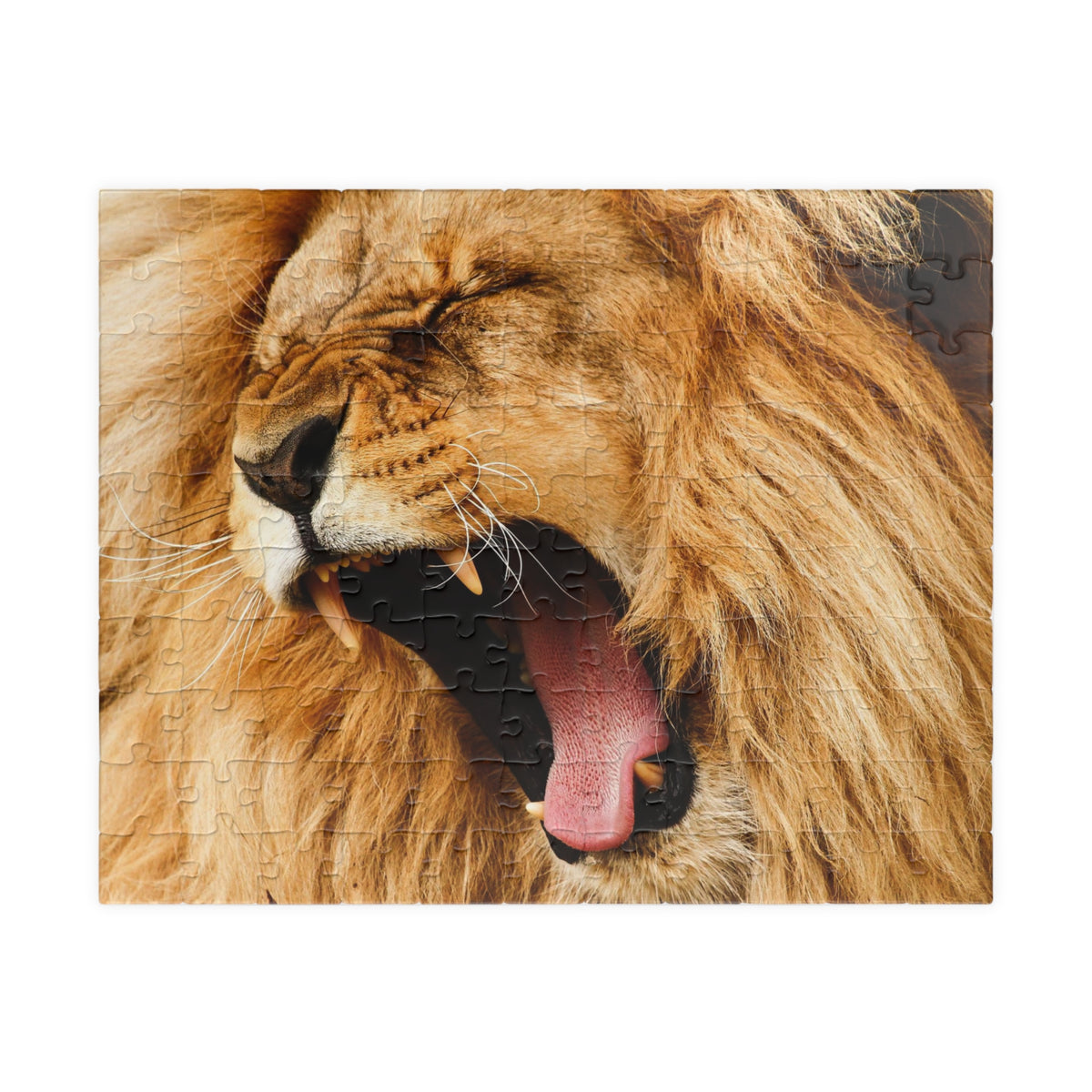 Roaring Lion Jigsaw Puzzle — Wildlife Puzzle for Adults & Kids (110/252/520/1014 pcs)
