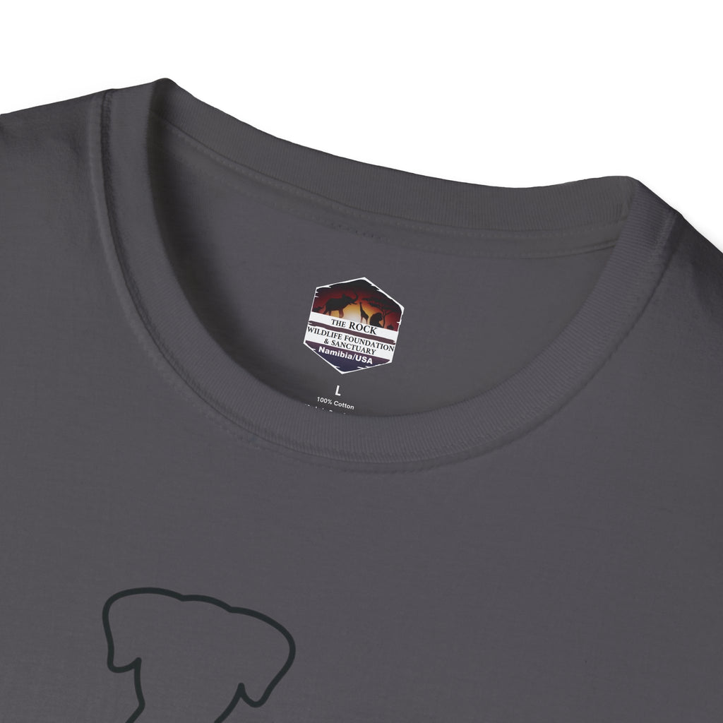 Dog and Cat Line Art T‑Shirt — Minimal Pet Silhouette Tee