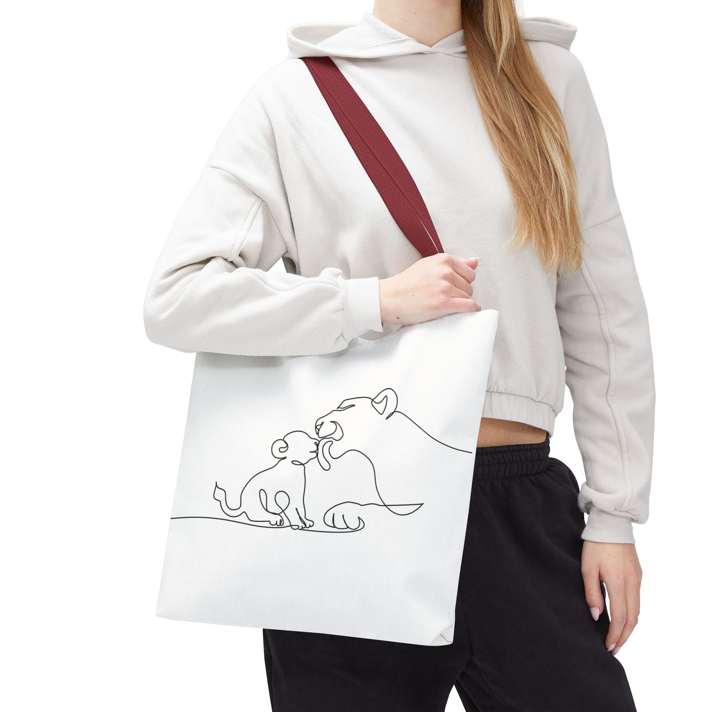 Lioness and Cub Tote Bag