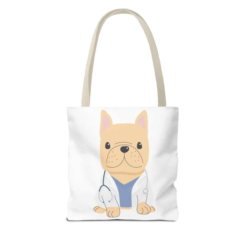 Doctor French Bulldog Tote Bag — Cute Vet Dogtor Canvas Tote