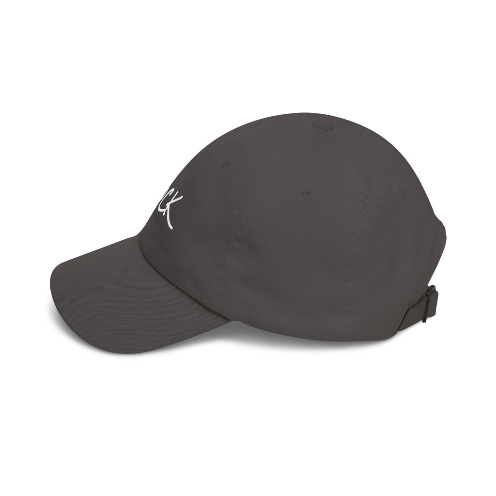 Rock Script Dad Cap — Casual Embroidered Baseball Hat