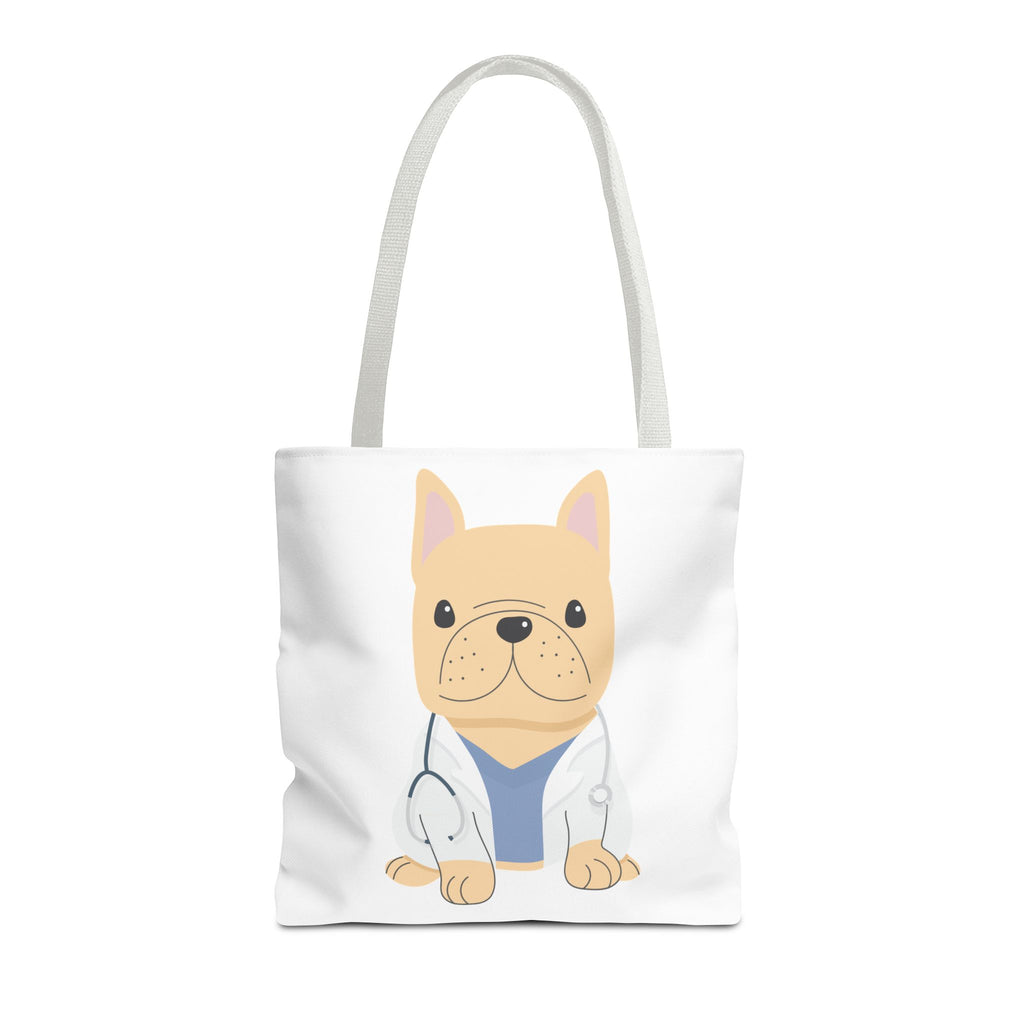 Doctor French Bulldog Tote Bag — Cute Vet Dogtor Canvas Tote
