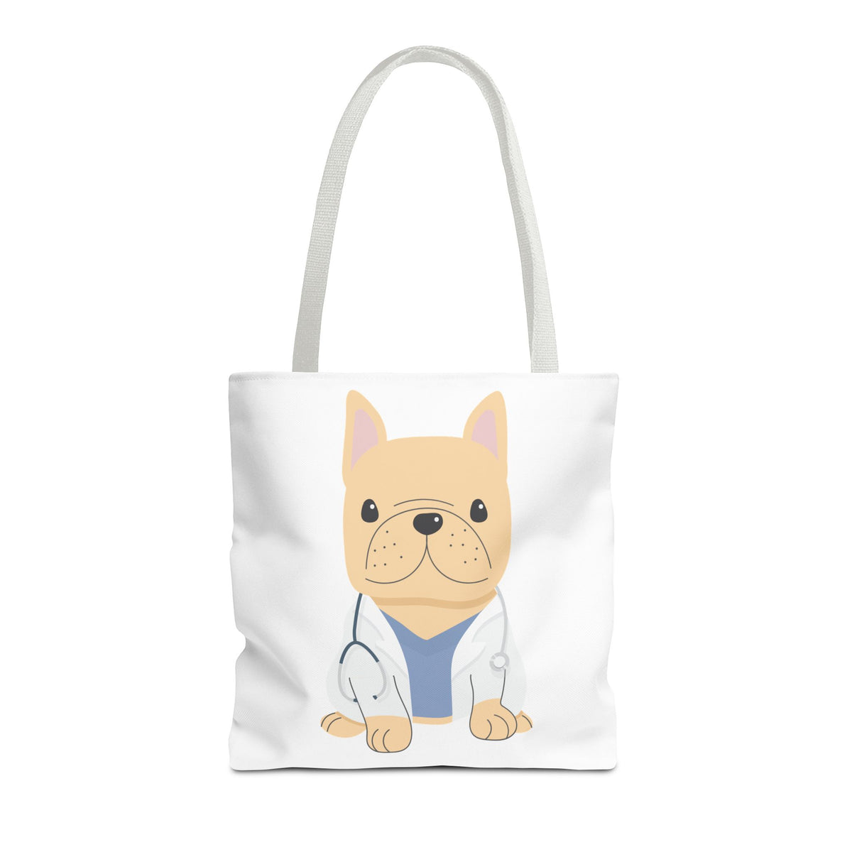 Doctor French Bulldog Tote Bag — Cute Vet Dogtor Canvas Tote