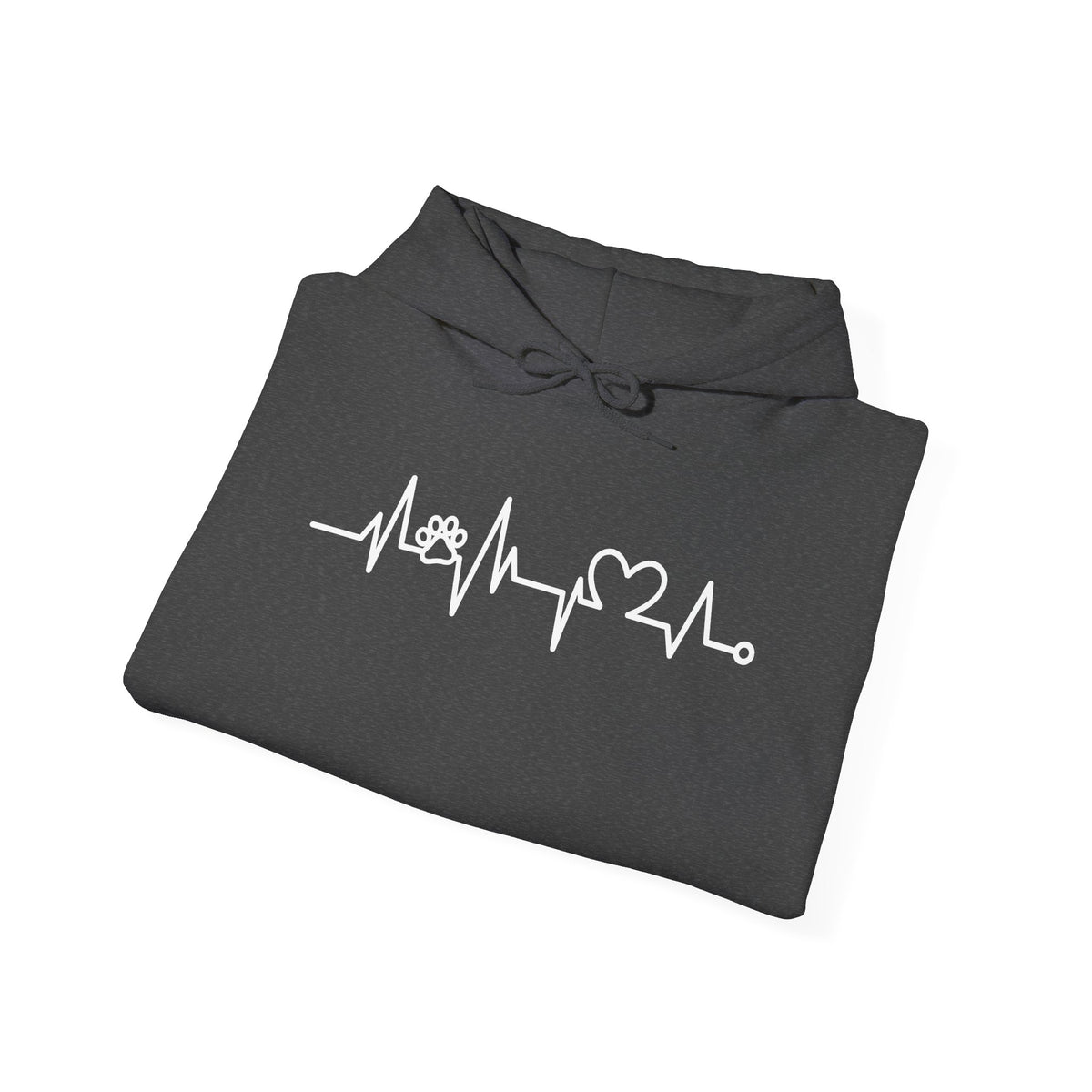 Nurse Heartbeat Hoodie – EKG Pulse with Stethoscope & Heart Graphic