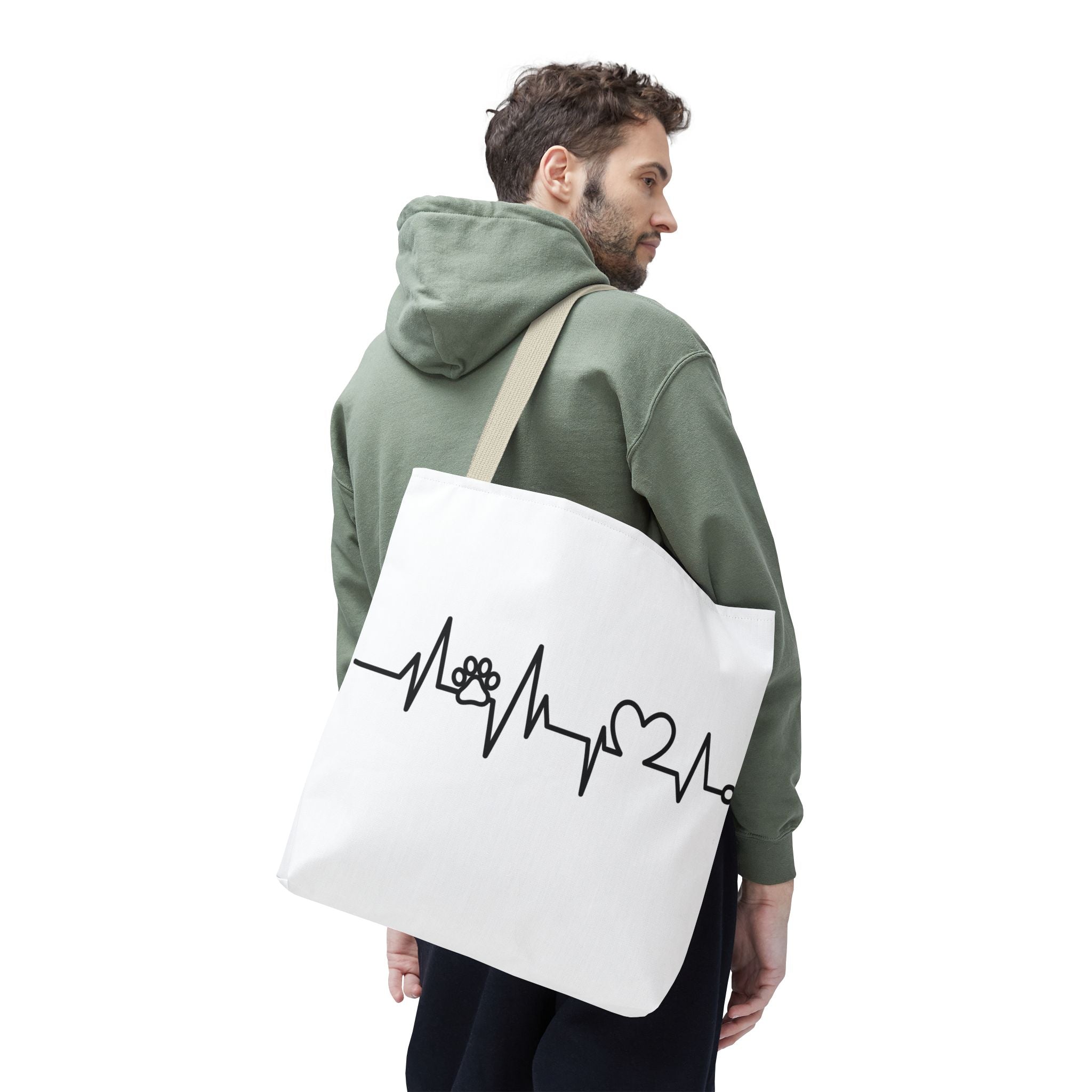 Animal ECG Tote Bag